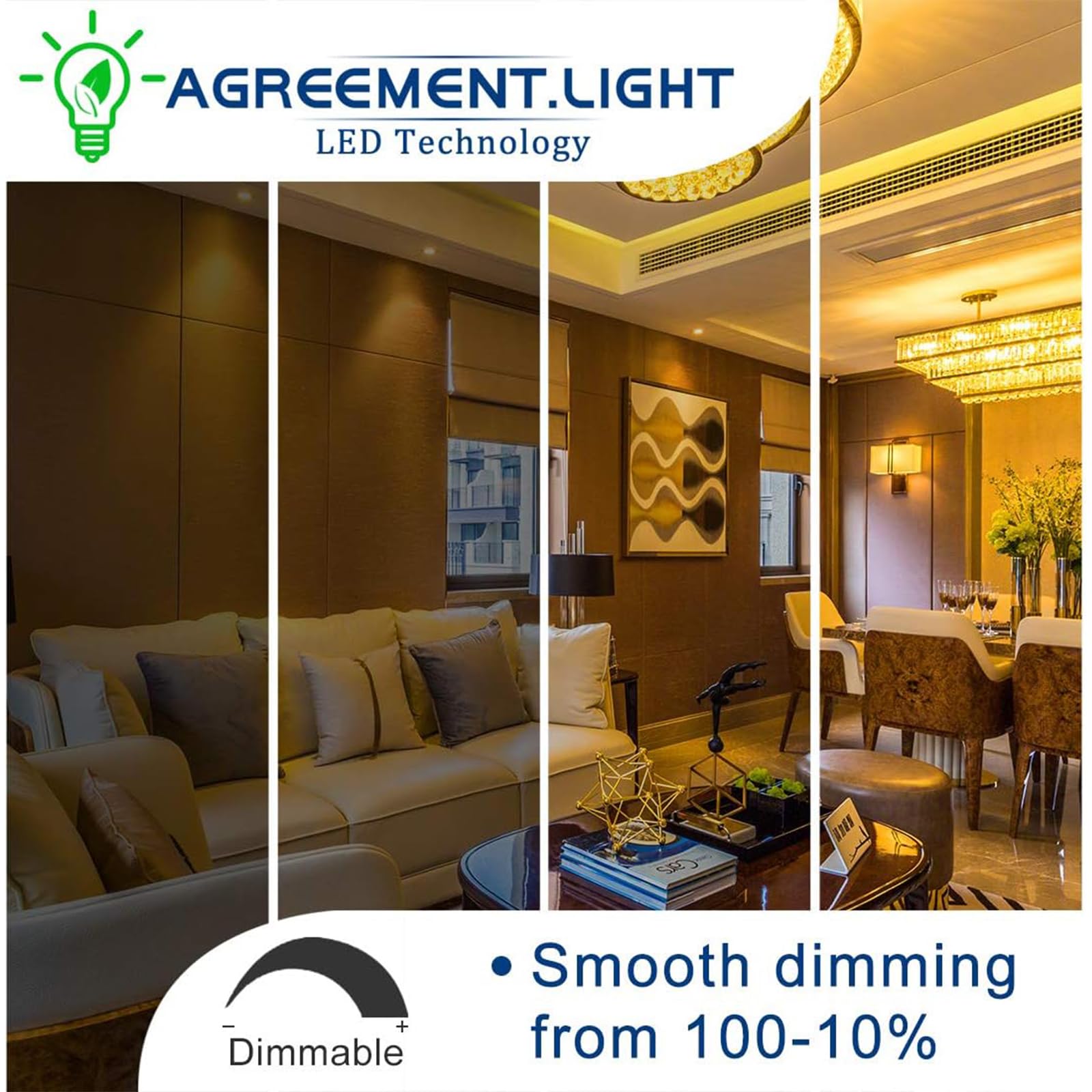 Agreement.Light 5W Mr16 Led Dimmable,4000 Kelvin Natural White,120-Volt,50W Halogen Equivalent, Gu5.3 Bi-Pin Base, 500Lm 120 Bea