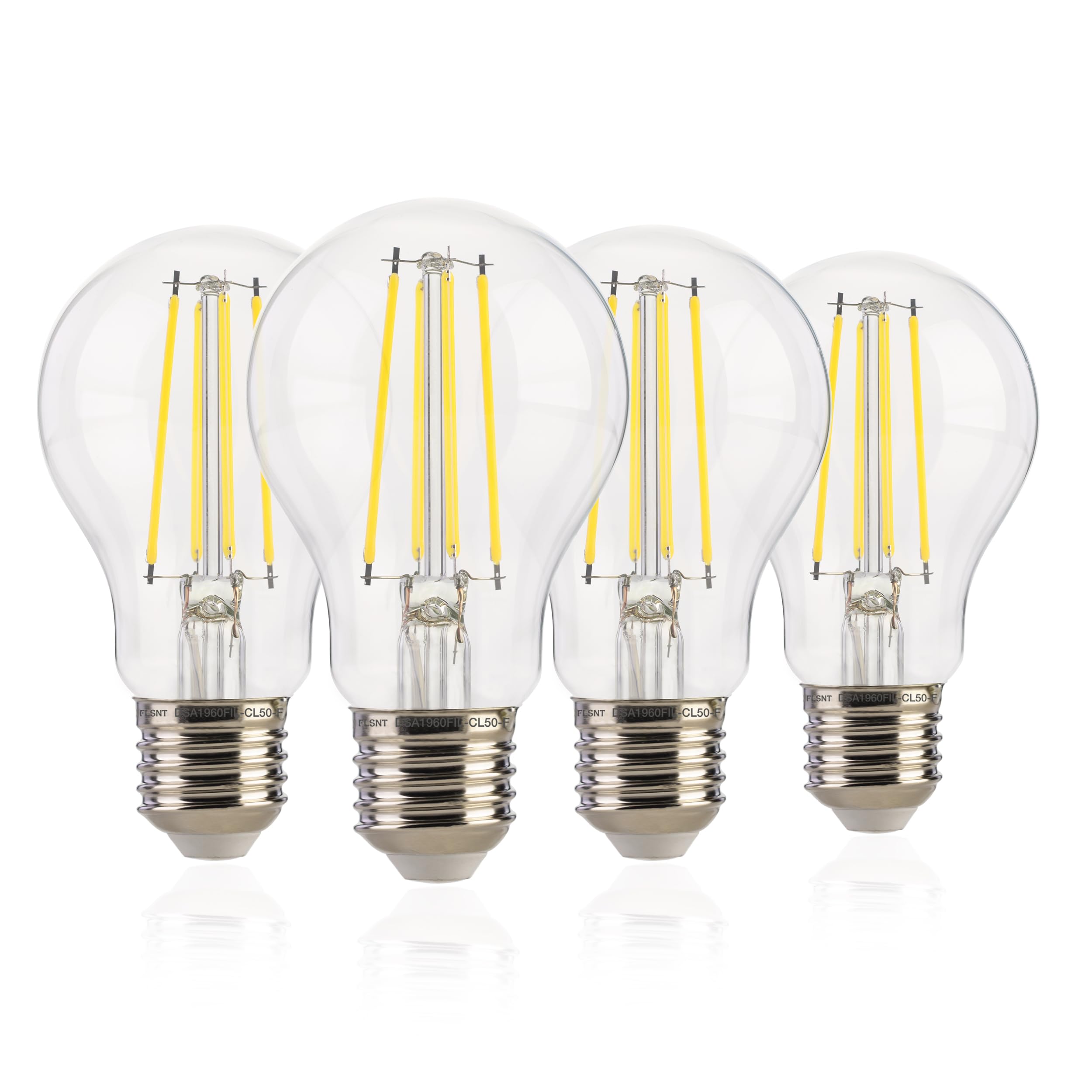 Flsnt Dusk To Dawn Outdoor Sensor A19 Led Light Bulb, 5000K Daylight, 7W (60W Eqv.), 800Lm, Vintage Filament E26 Base,Auto On/Of