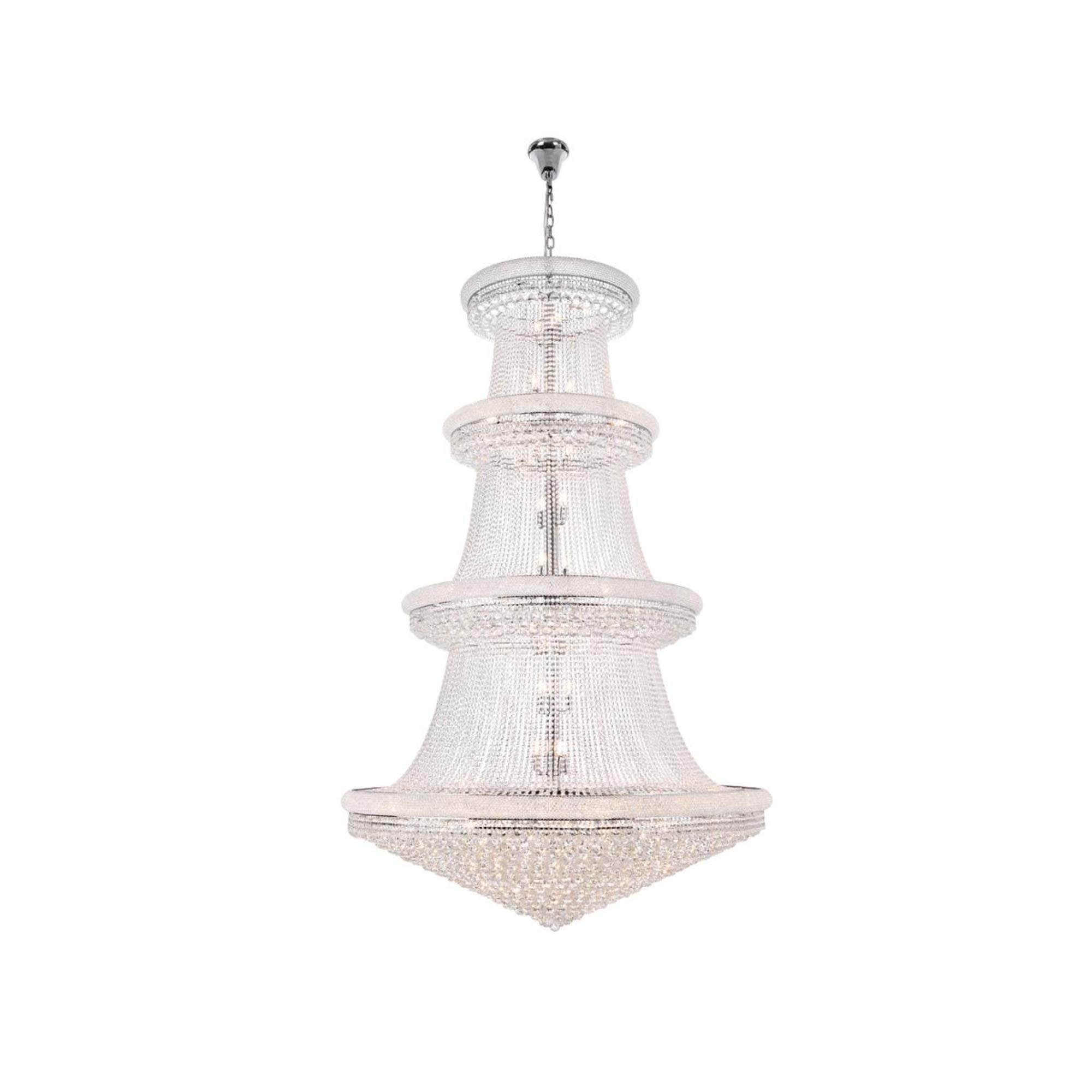 Elegant Lighting Value Primo 56 Light Chrome Chandelier Clear Royal Cut Crystal - Finish:Chrome - Finish:Chrome - Finish:Chrome - Finish:Chrome - Finish:Chrome - Finish:Chrome - Finish:Chrome Chrome
