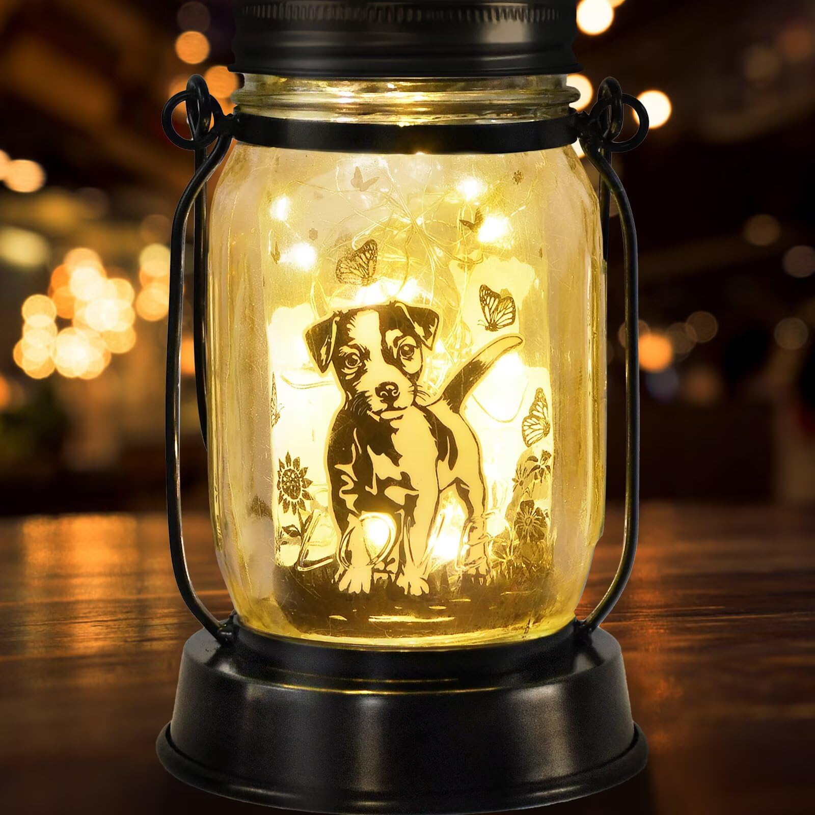 Jack Russell Terrier Gifts for Women/Men Jack Russell Terrier Solar Lanterns Mom Birthday Dog Lovers Lantern Pet loss Pet Memori