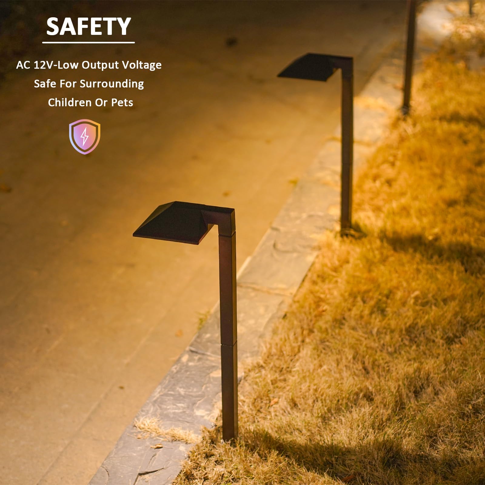 Malibu Lighting 8409210101 Malibu Landscape Lighting, 0.6W Low Voltage Equinox Led Path Light Charcoal Brown