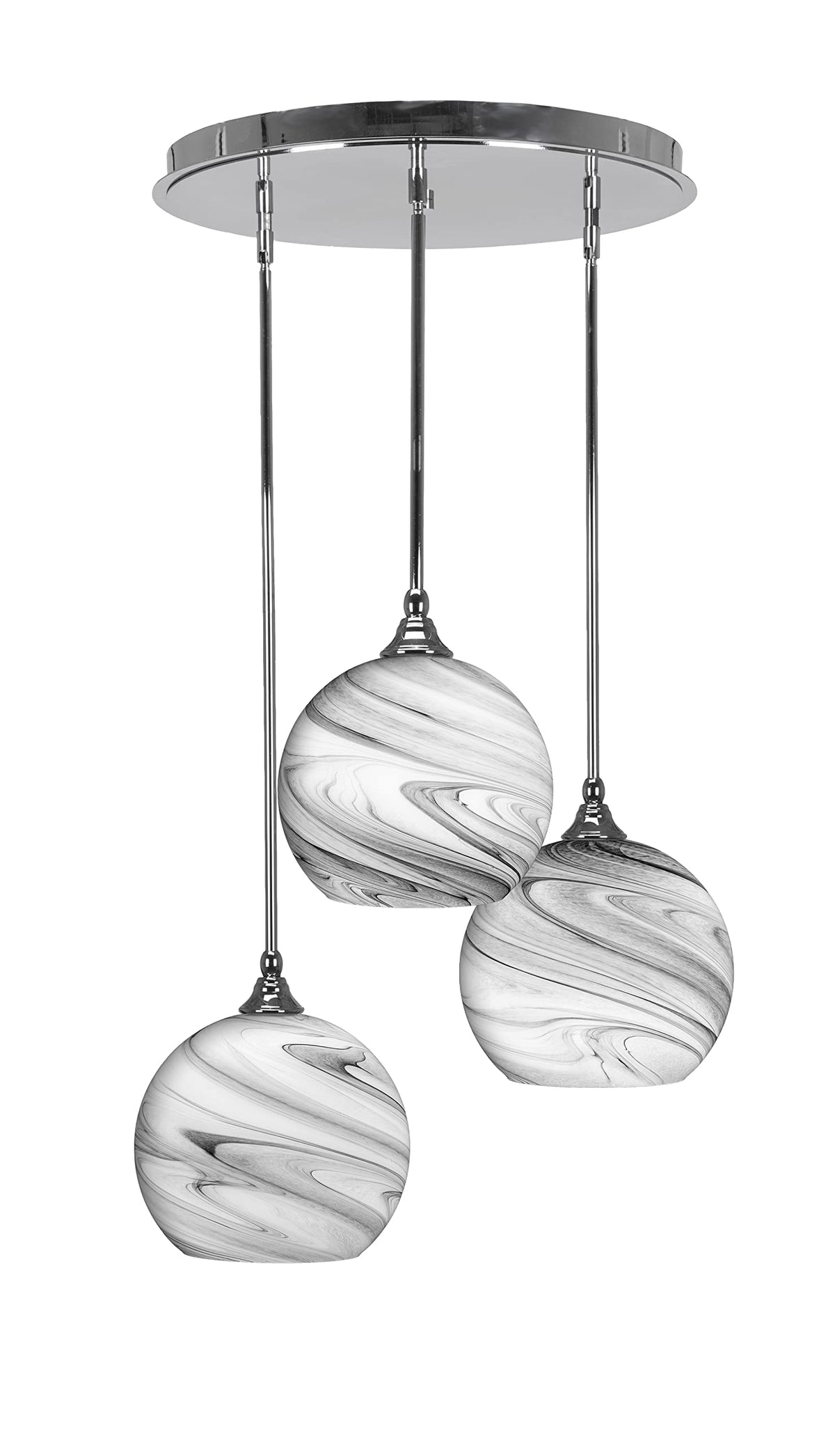 Empire 3 Light Cluster Pendalier in Chrome Finish (2183-CH-4359)