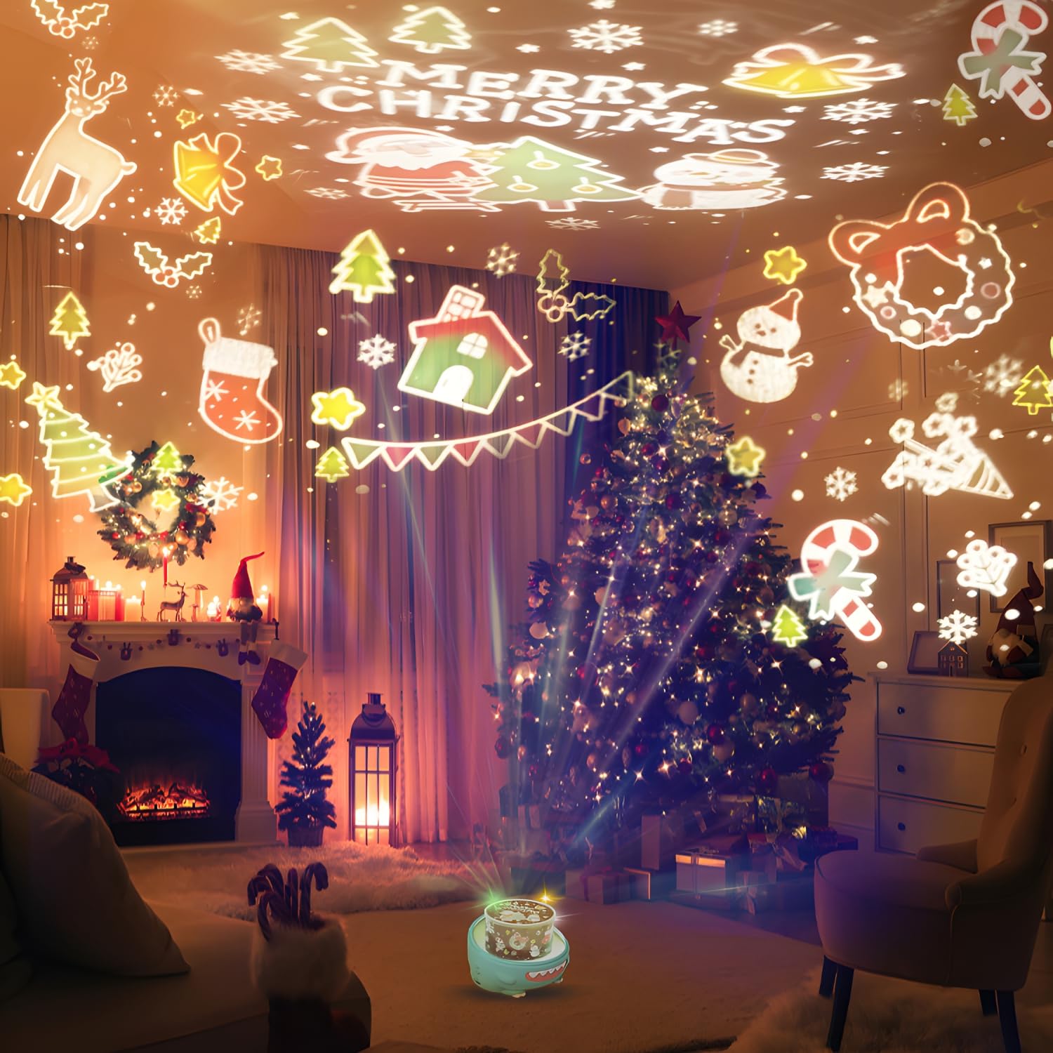 Star Projector Night Light For Kids, Stars For Ceiling Projector, Sky Light Toys For Boys Girls, Birthday Xmas Christmas Gifts For Baby Toddler Teens Children Kids Bedroom Decor (Pink Dinosaur)