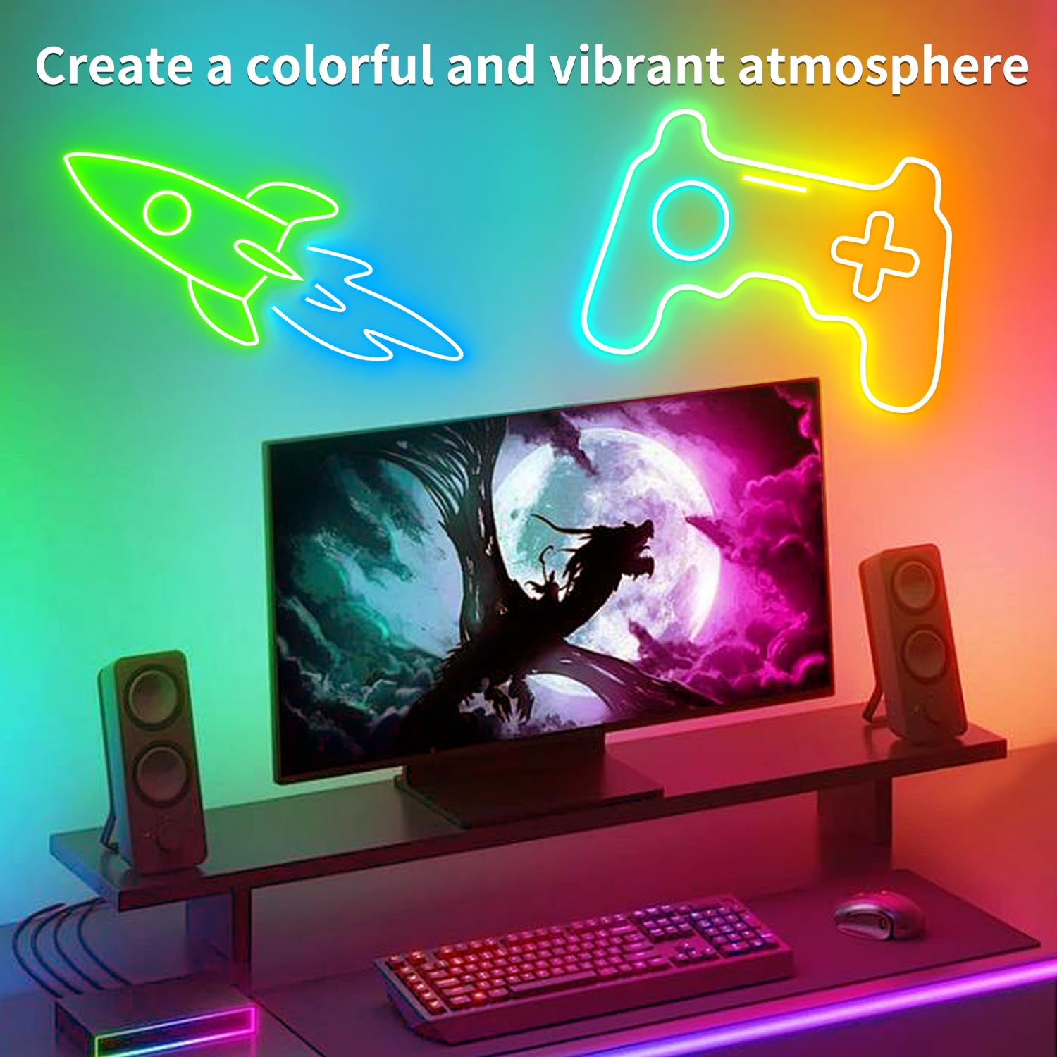 Segrass 100FT LED Rope Lights, RGB Waterproof Neon Lights, App/Remote Control, Music Sync, Flexible Outdoor Strip