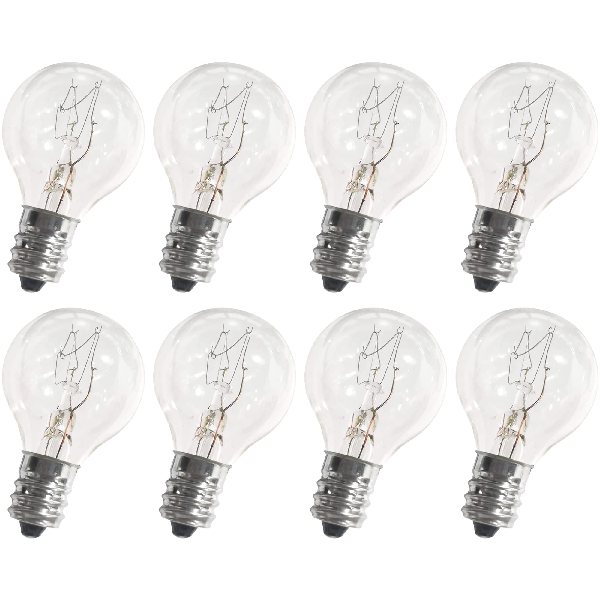 BlueStars G30 E12 20W Bulb for Middle Size Scentsy Warmers, Dimmable G30 Globe E12 Candelabra Base Clear Light Bulbs for Candle