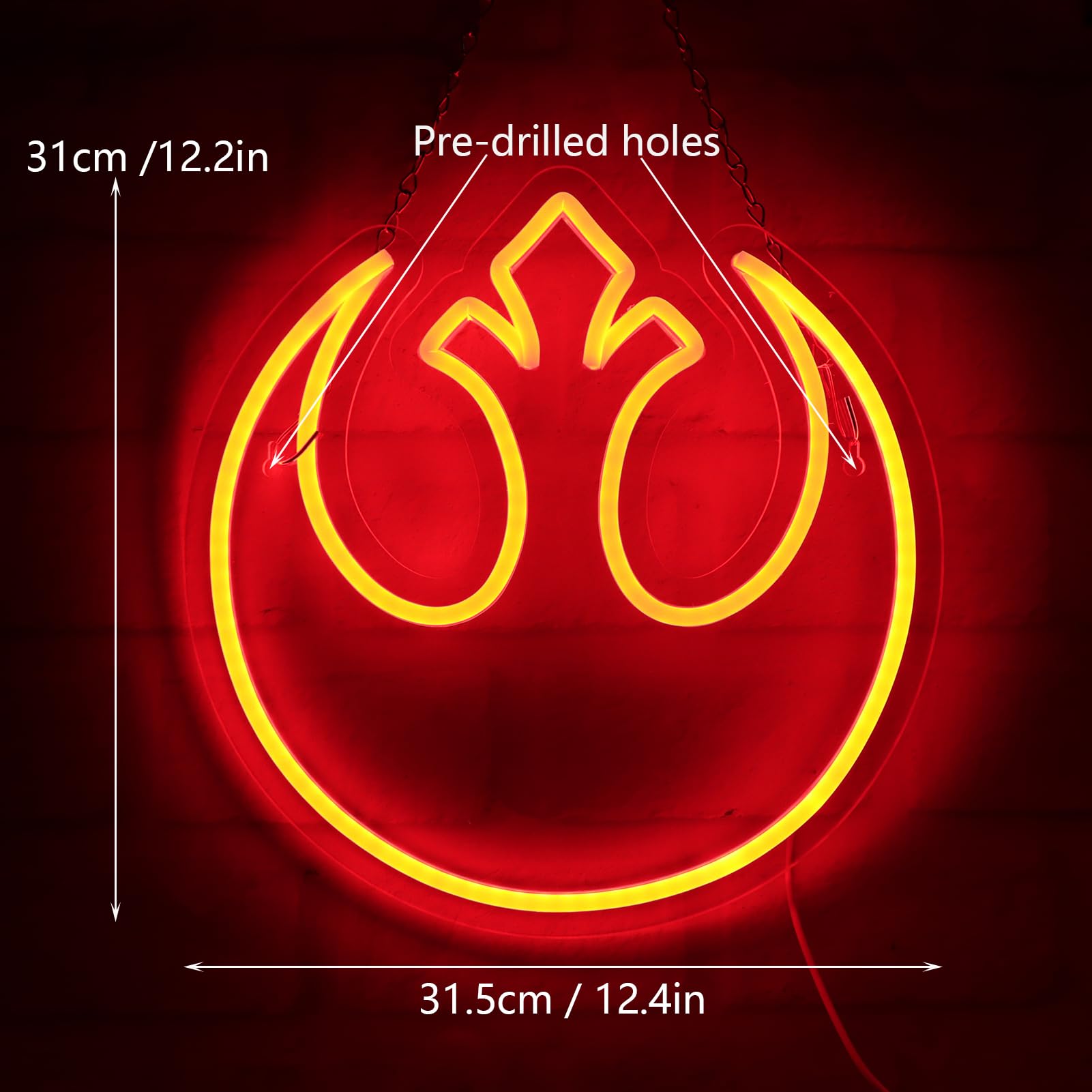 Pugna Movie Logo Neon Signs for Wall Decor Neon Lights for Bedroom Led Business Signs Suitable for Man Cave Bar Pub Restaurant C