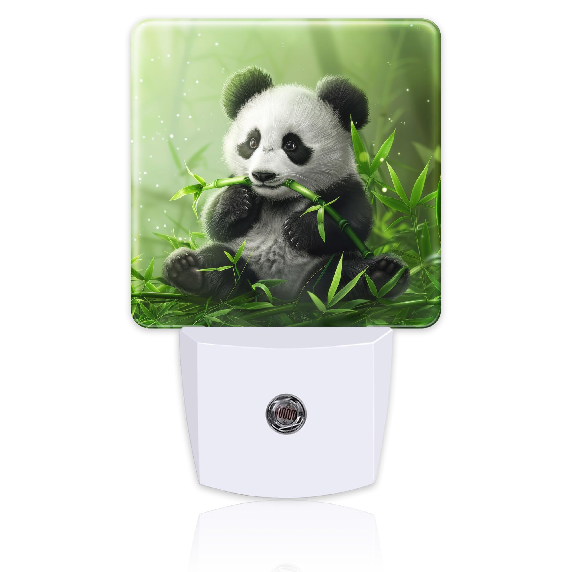 sndheke Panda Night Light, 0.5W Energy Saving, Plug-in Dusk to Dawn, Kids Home Decor, Model SBD04, Color8