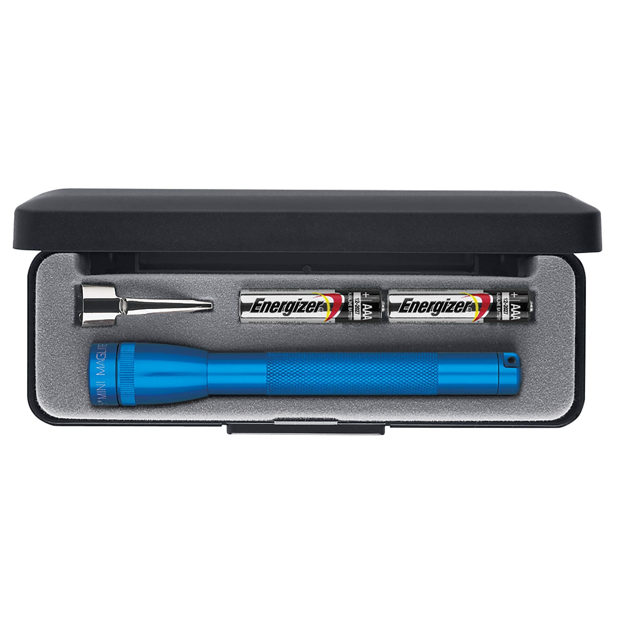 Maglite Mini Incandescent 2-Cell Aaa Flashlight In Presentation Box, Blue
