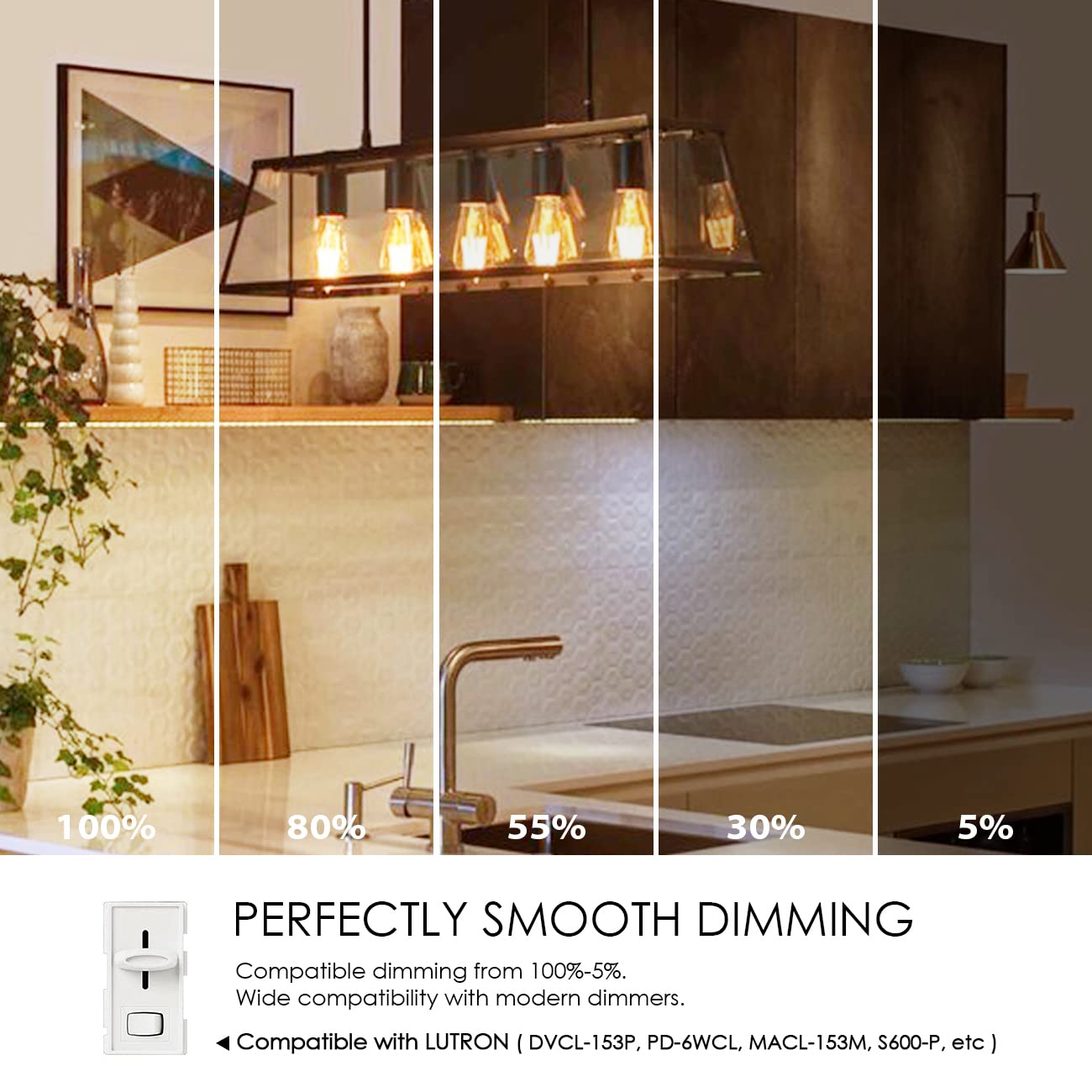 Lvwit Vintage Edison Light Bulb St21 Led Filament Bulb 8W(60 Watt Equivalent) Dimmable 2500K (Amber Glow) Warm White E26 Medium
