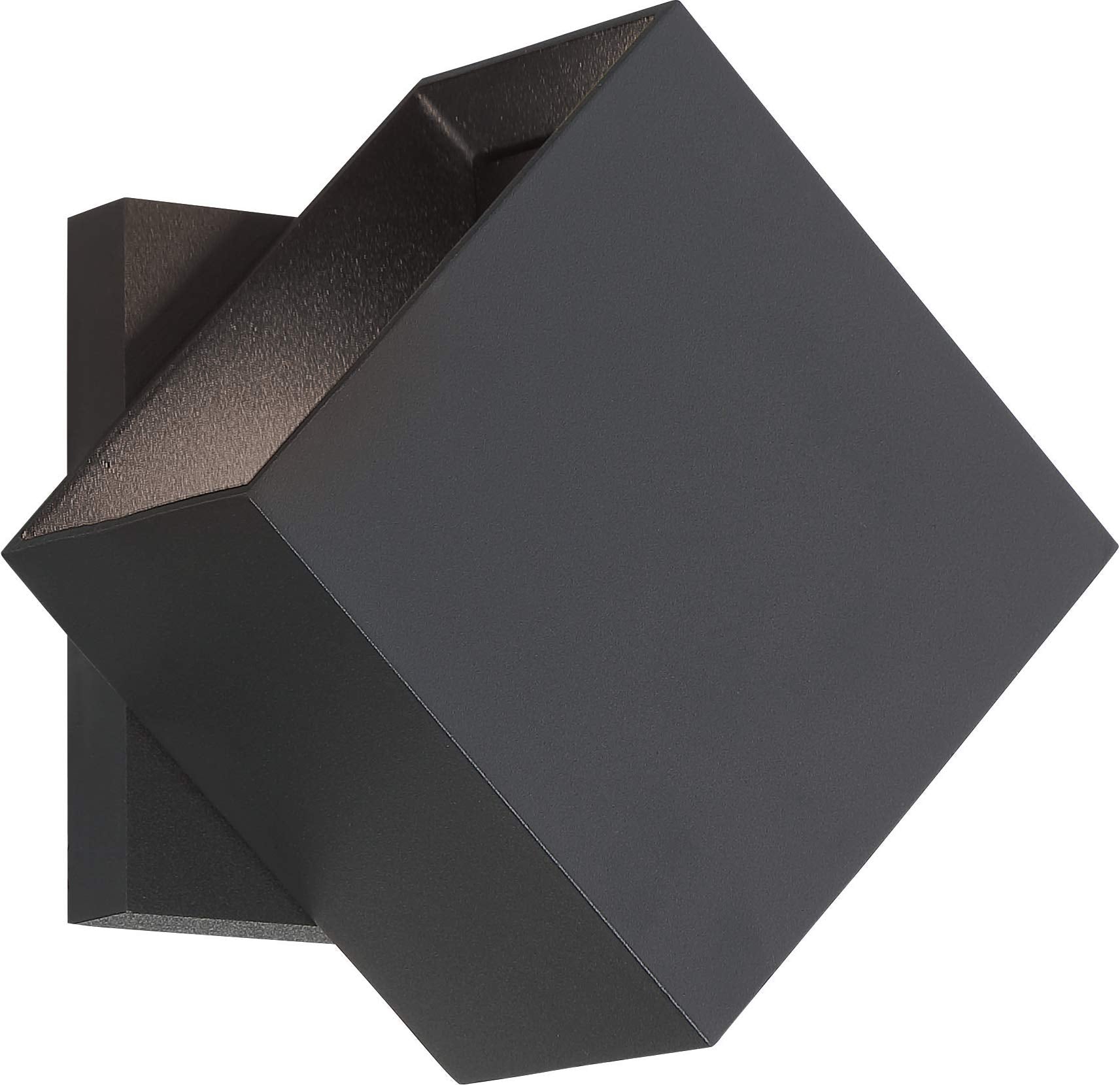 Revolve 4 3/4H Sand Black Square LED Outdoor Wall Sconce