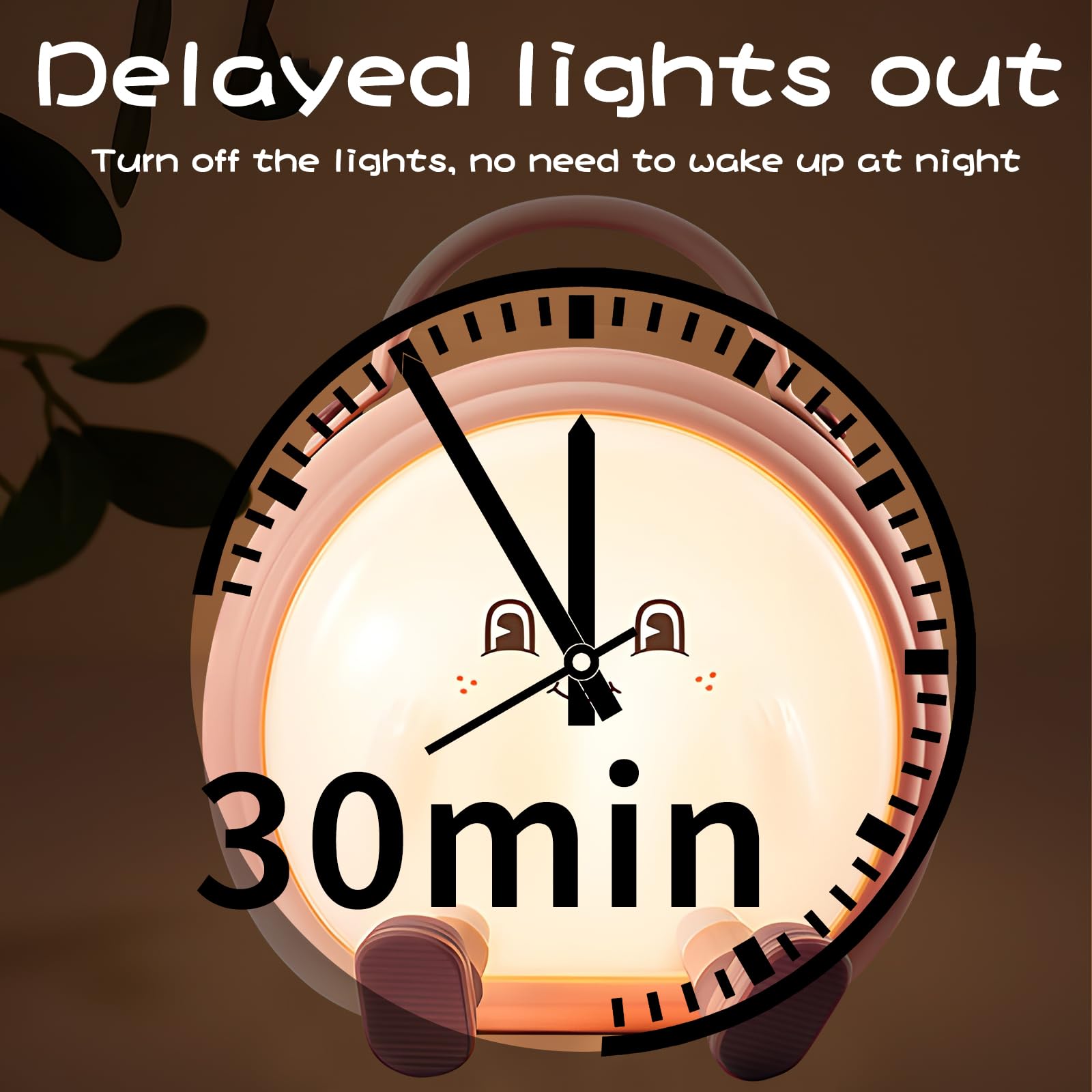 Hpydiy Night Light For Boys And Girls Cute Room Decor Portable Night Lamp Touch-Controlled Lighting Usb Rechargeable Led Bedroom Lighting Timer Bedside Table Lamps