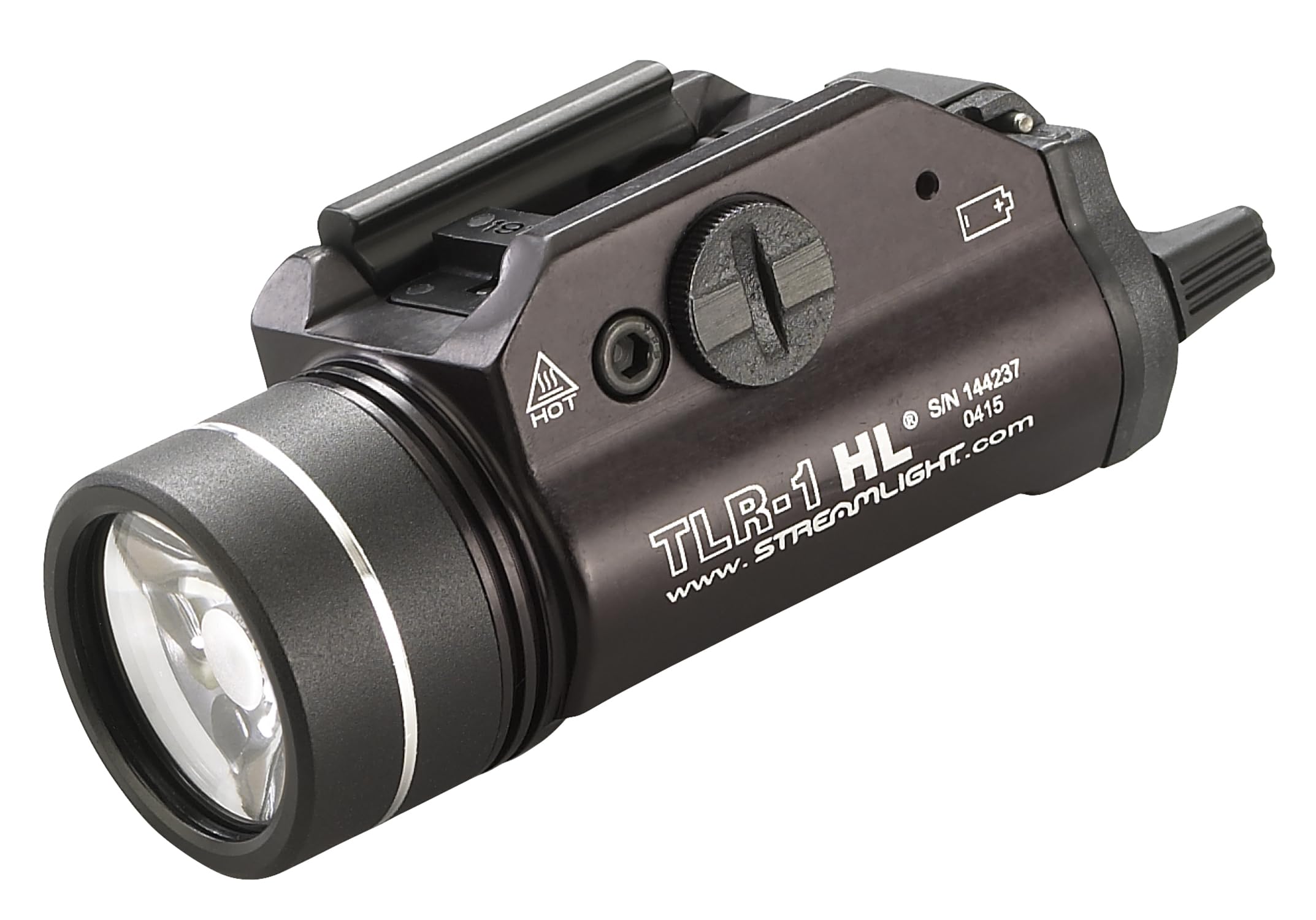 Streamlight 69264 TLR-1 HL 1000-Lumen Weapon Mounted Light Earless with Rail Locating Keys  Black