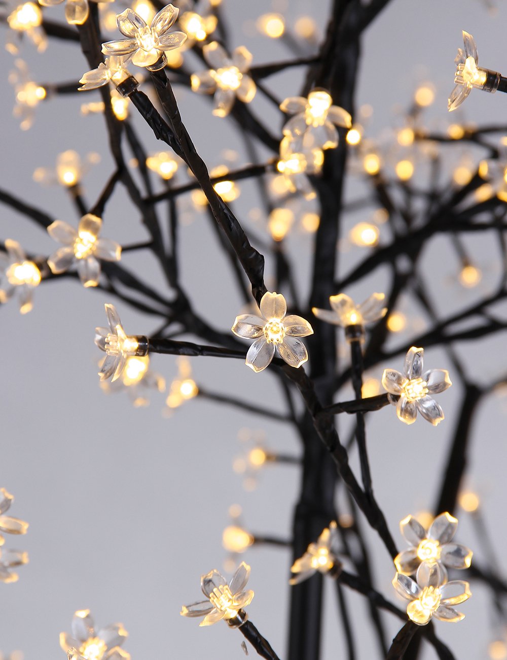 LIGHTSHARE 8FT Lighted Cherry Blossom Tree, Warm White, Model XTH6008.5FT-WW