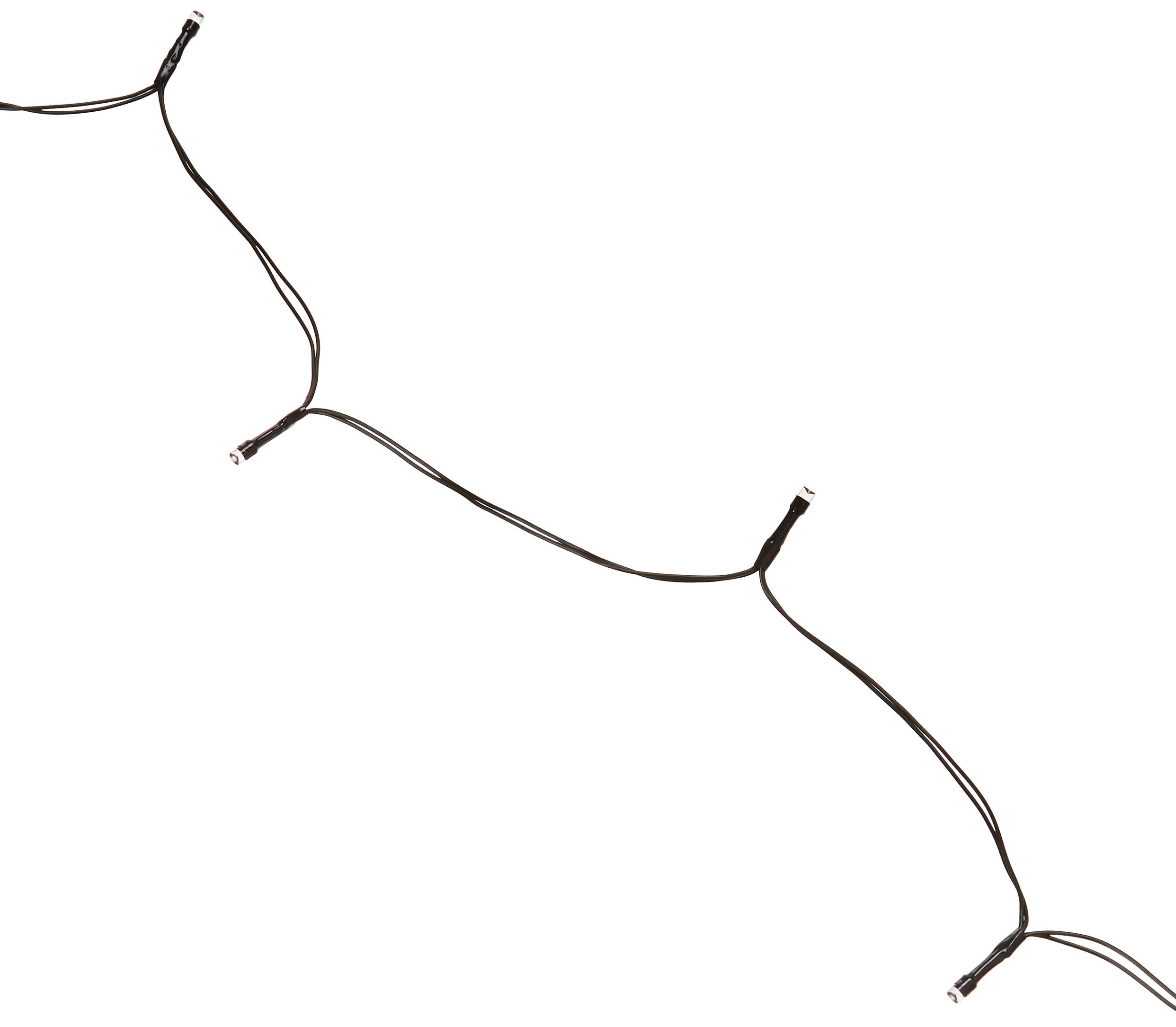 IdeaWorks Solar String Lights, 50 Decorative White Lights, 6.7in x 5.60in x 2.50in, Model JB7839WHI, Plastic