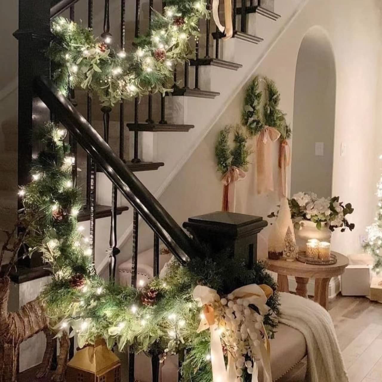 YEGUO 500 LED Christmas Lights Outdoor Waterproof, 165ft Green Wire, White, Model JT-EL/FC300V0200-C