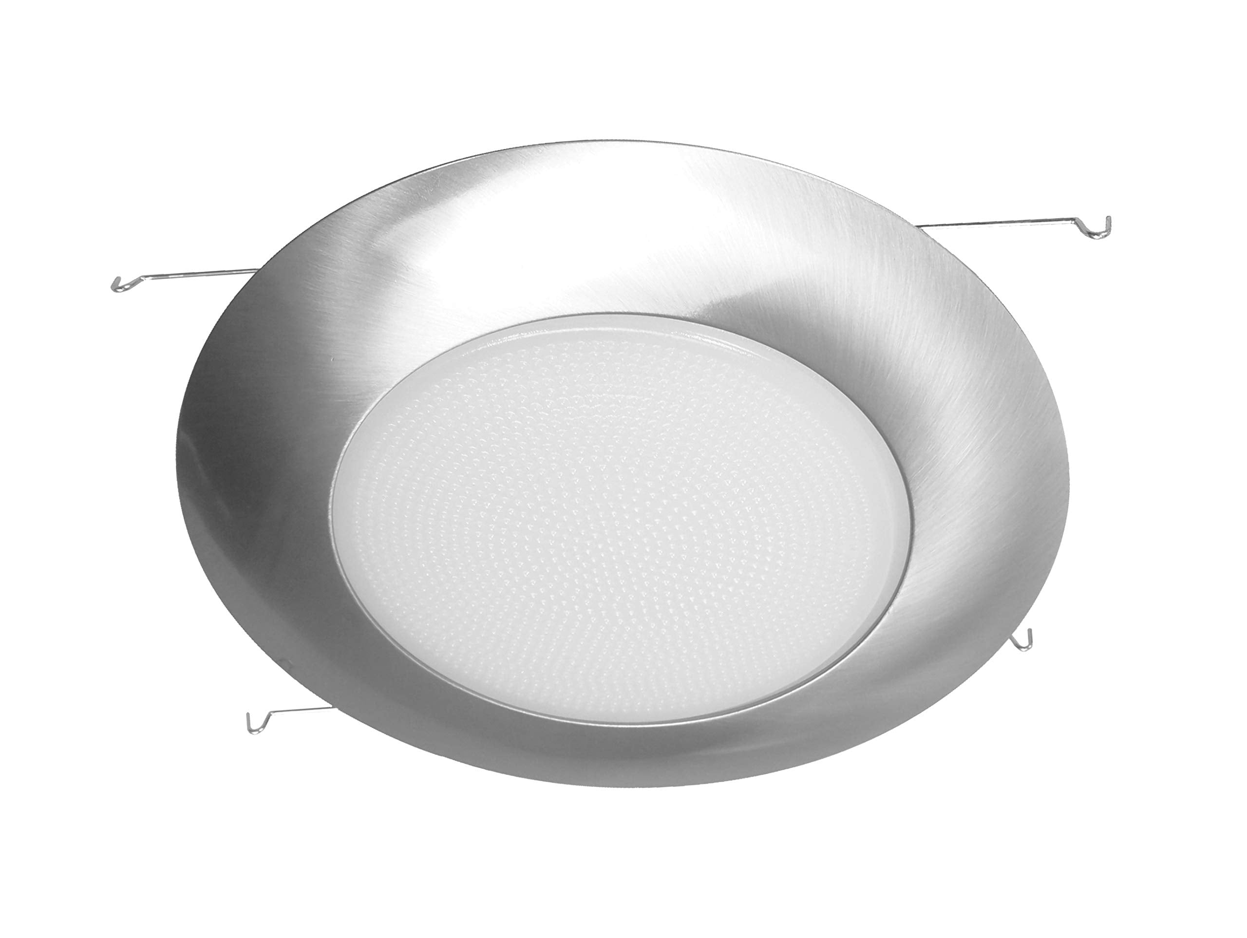 Nicor Lighting 6 Inch Nickel Recessed Shower Trim With Albalite Lens (17505Nk)
