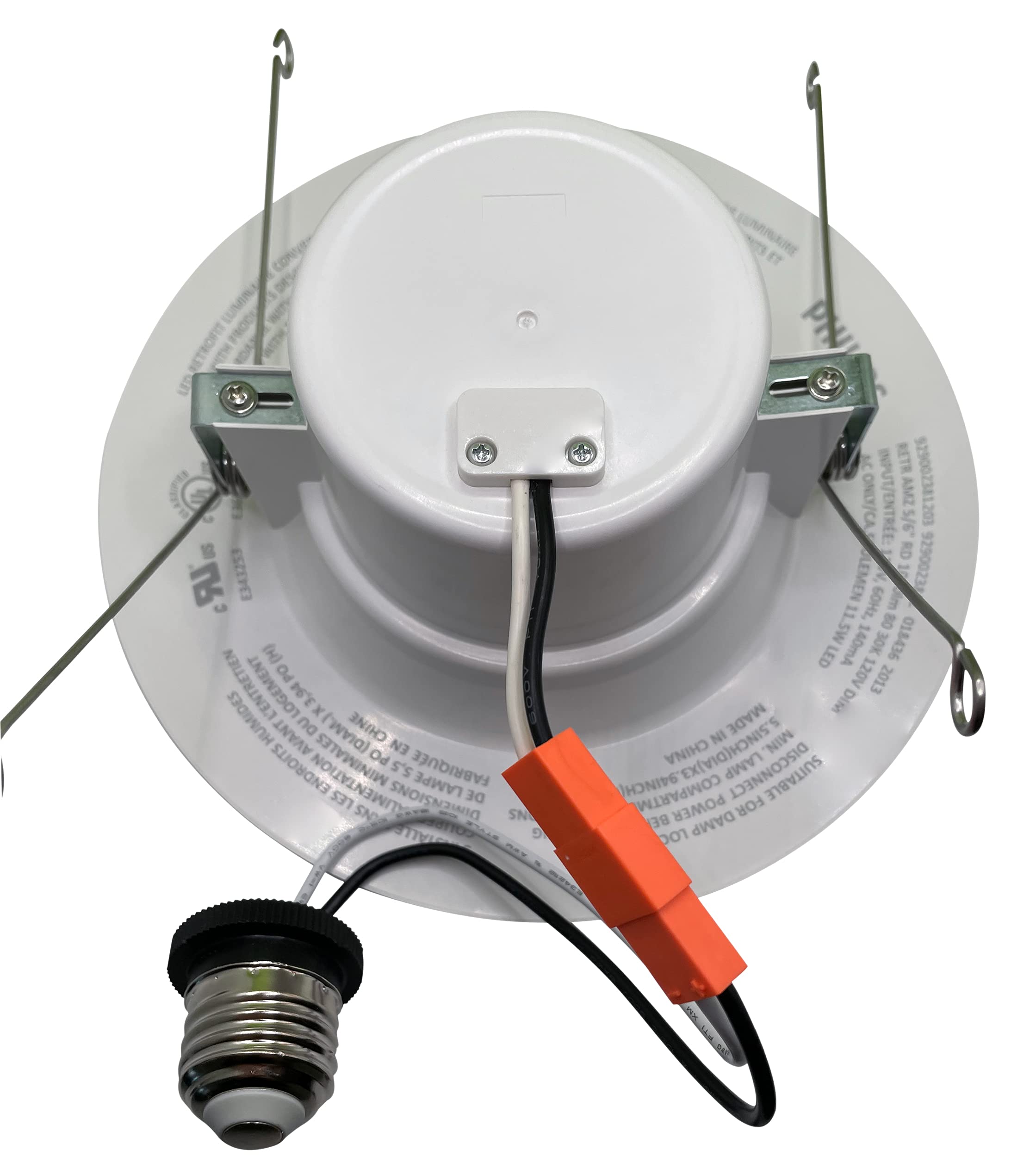 Philips Led Flicker-Free 5"/6" Dimmable Recessed Downlight, 1000 Lumen, Daylight (5000K), 11.5W=75W, E26 Base, 12-Pack