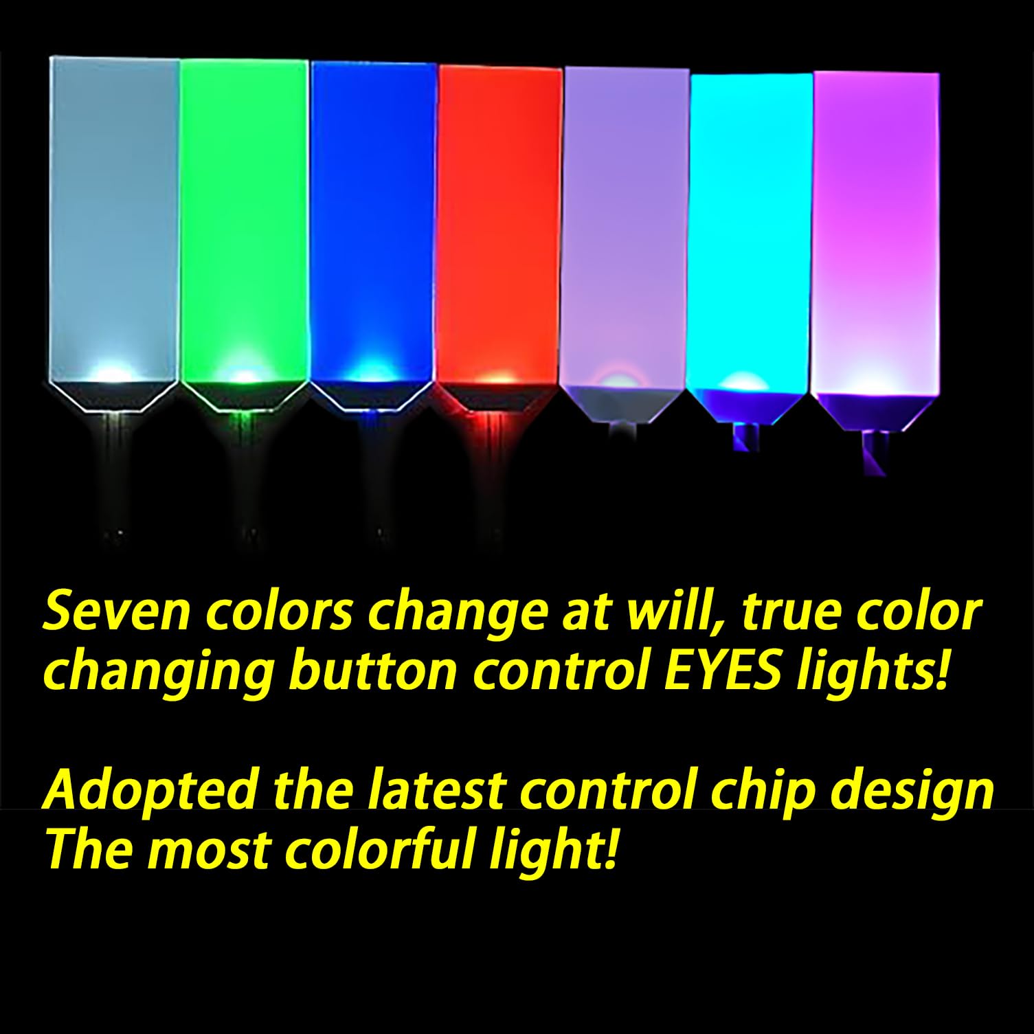 mlnyitus RGB Button Switch Helmet Light Kit - Flexible Batman DIY Cosplay Decorations for Men