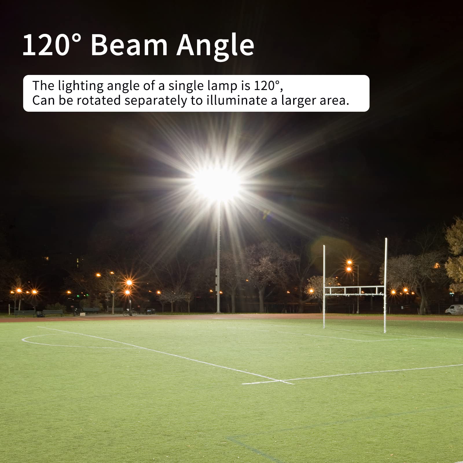 Onfochmy 600W Led Flood Light, 60000Lm, Ip66 Waterproof, 6000K Daylight For Outdoor