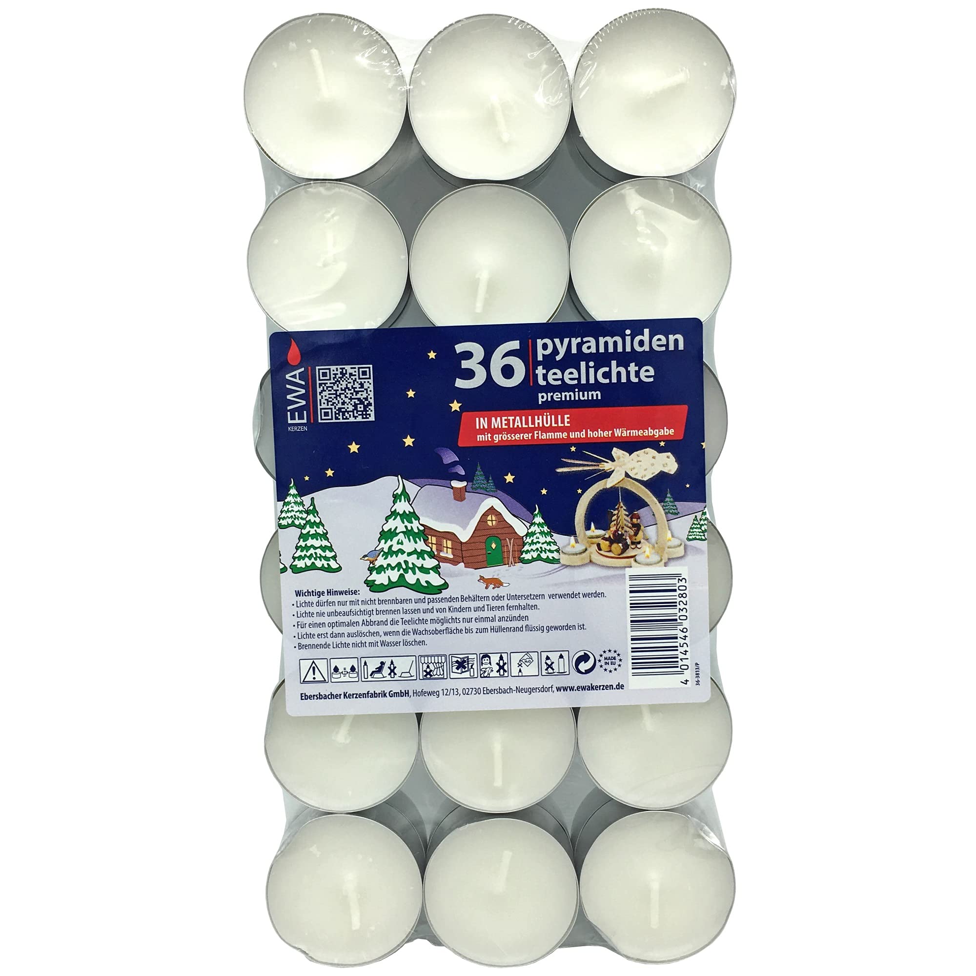 Alexander Taron Tealight Holder for Pyramids, Model 36-3813, White