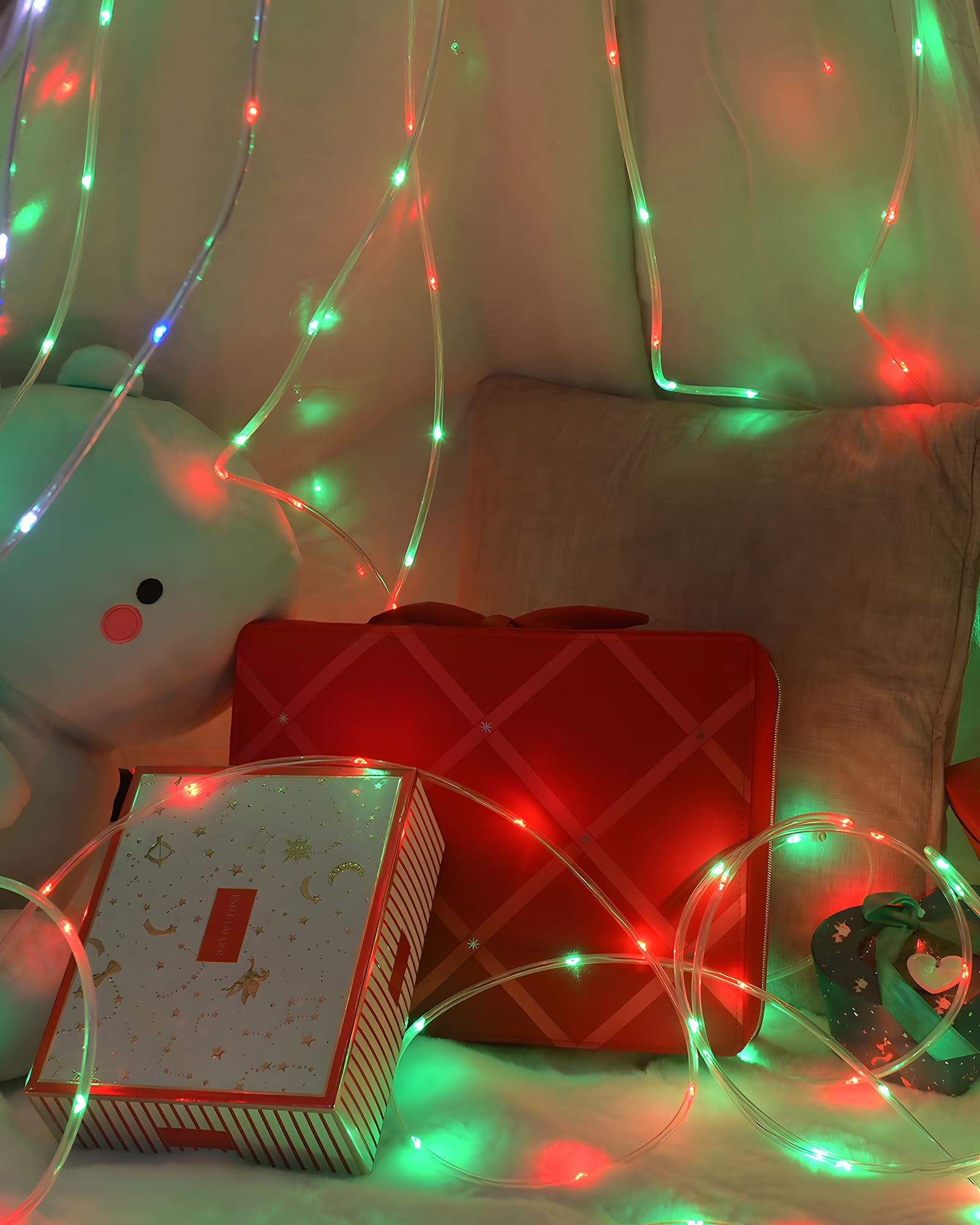 Hahome 66Ft Led Rope Lights - 16 Color Changing Waterproof String Lights With Remotes