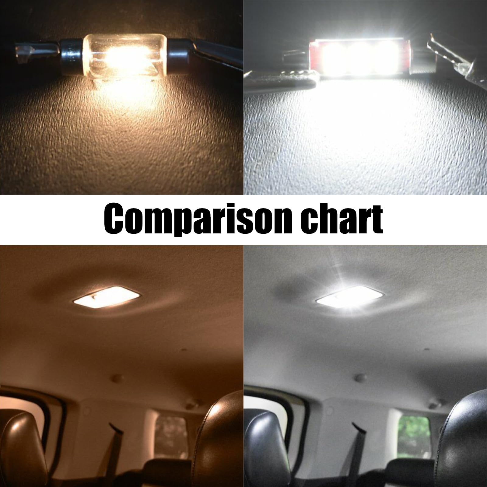 Vrasly 14 pcs LED Interior Light Kit for 1999-2016 Ford F-250 F-350 Super Duty - 6000K Map, Dome, Cargo & License Plate Bulbs