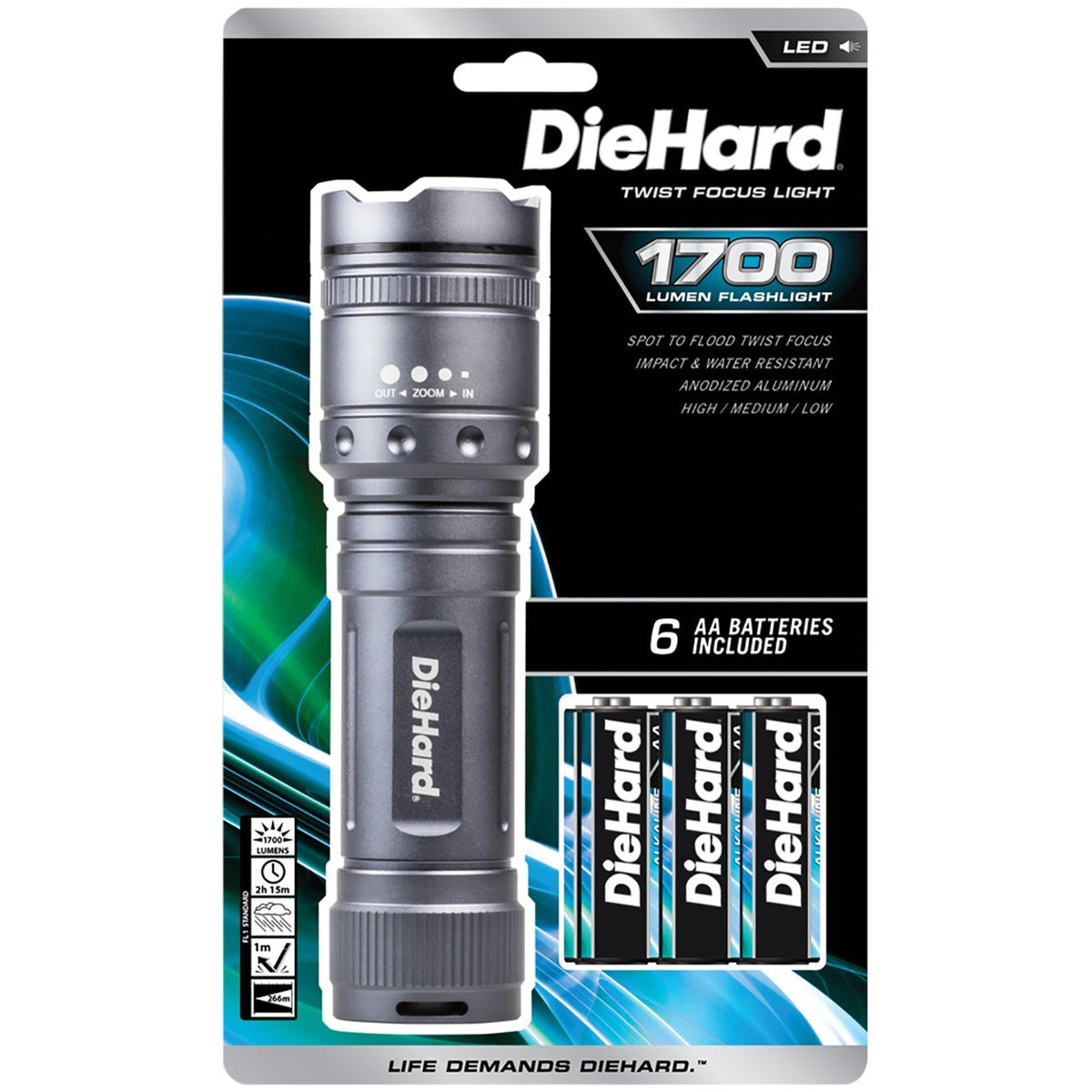Dorcy International Diehard 1700 Lumen Focusing Flashlight 41-6123