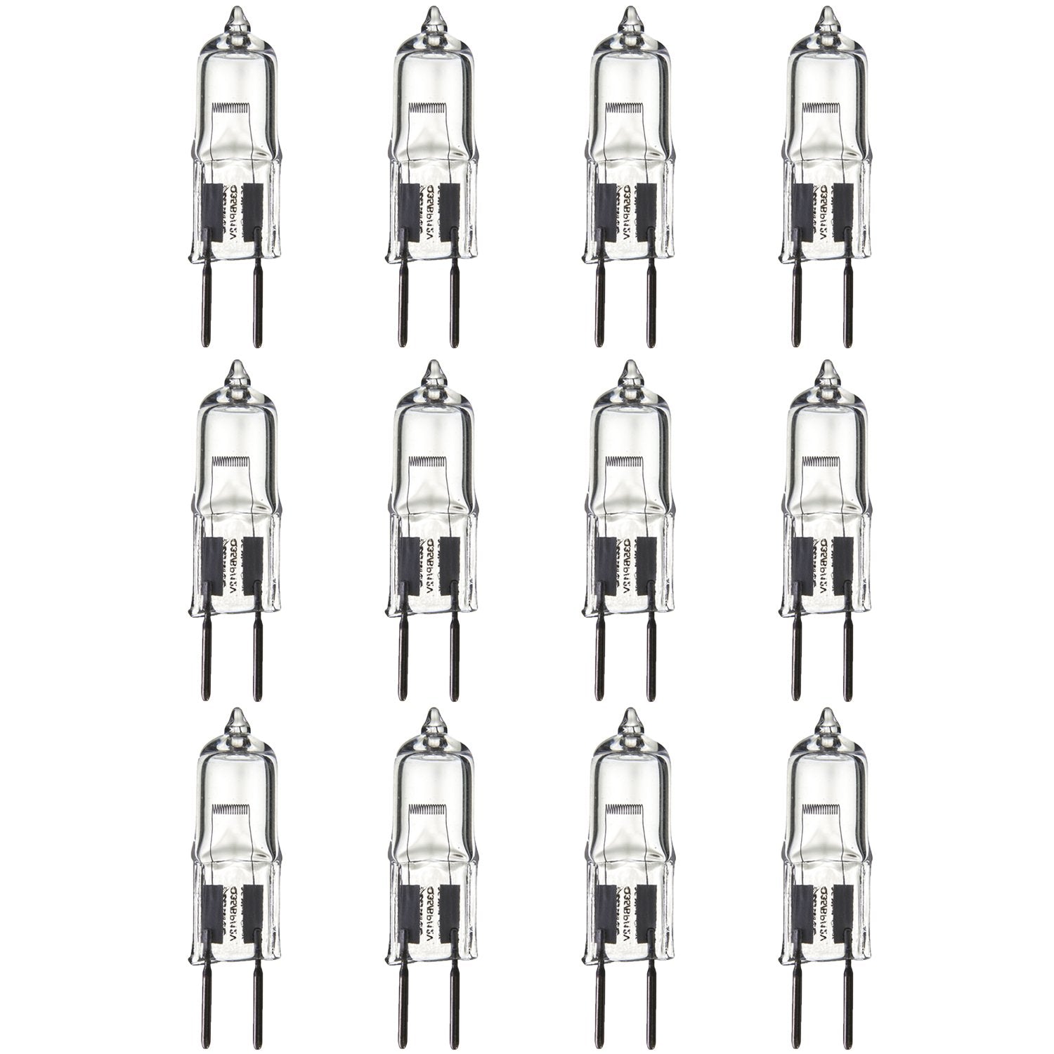 Sunlite 40615-SU Q35/GY6/12V Halogen 35-Watt Single Ended T3.5 Light Bulb, 525 Lumens, 12 Volts, GY6.35 (Bi-Pin) Base, Clear, 20