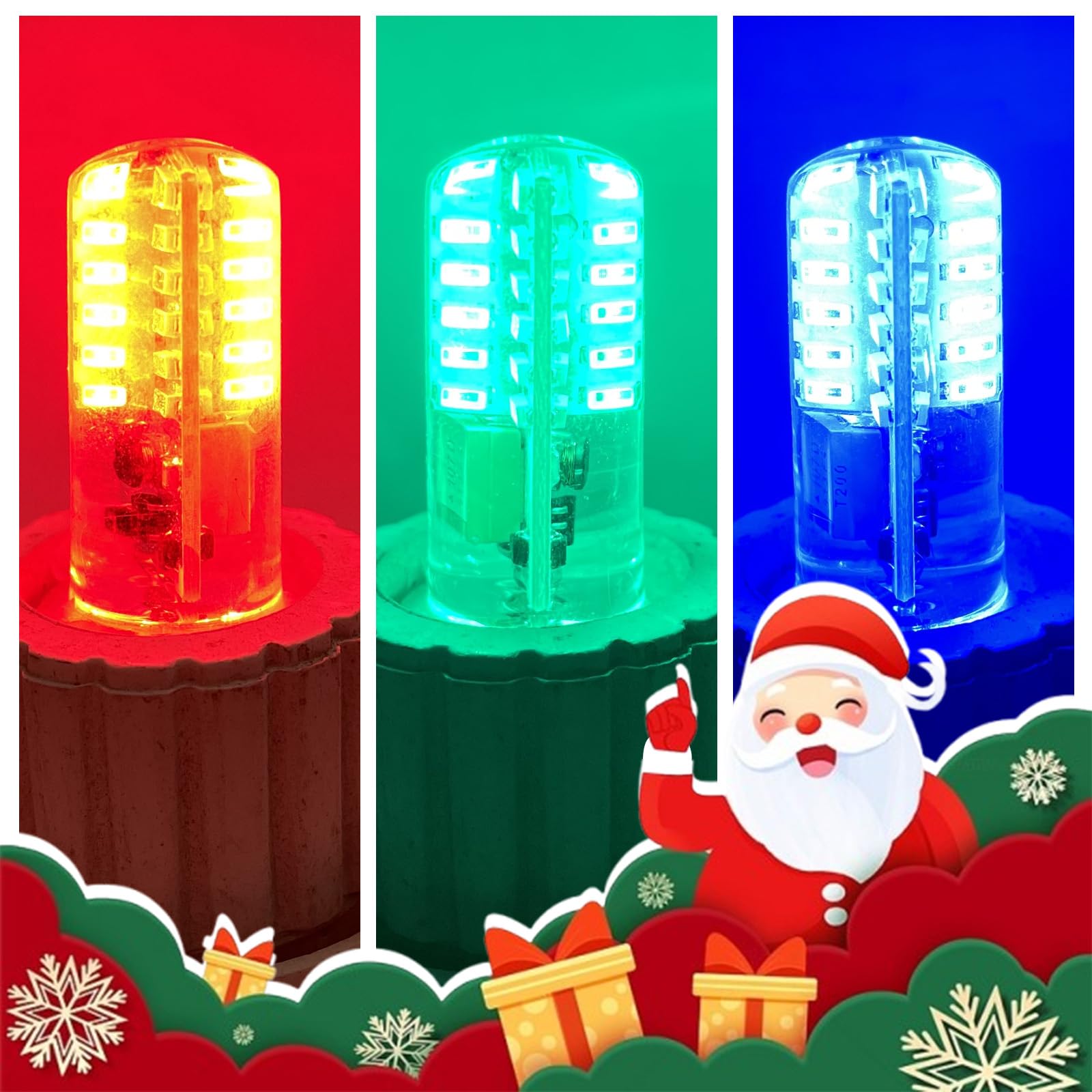 Brolskun Blue Light G4 Led 12V Landscape Light Bulbs Colorful Rgb For Decorations Halloween Lighting 20W Halogen Bulb Equivalent  5-Pack