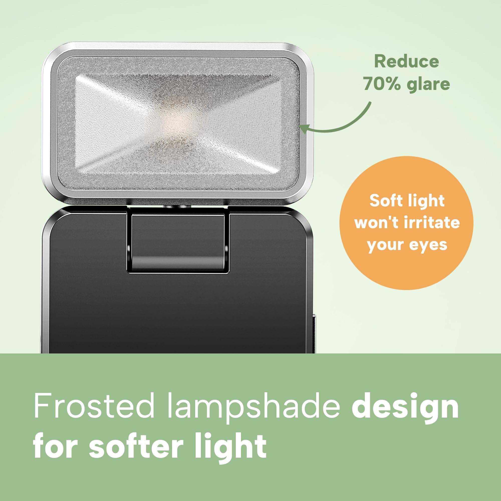 86Lux Book Light, Rechargeable Reading Lights For Books In Bed, Ultralight Clip-On Led Bookmark Lamp With 3 Amber Colors & Stepless Dimming For Night Reading For Book Lovers, Kids, Mint Green