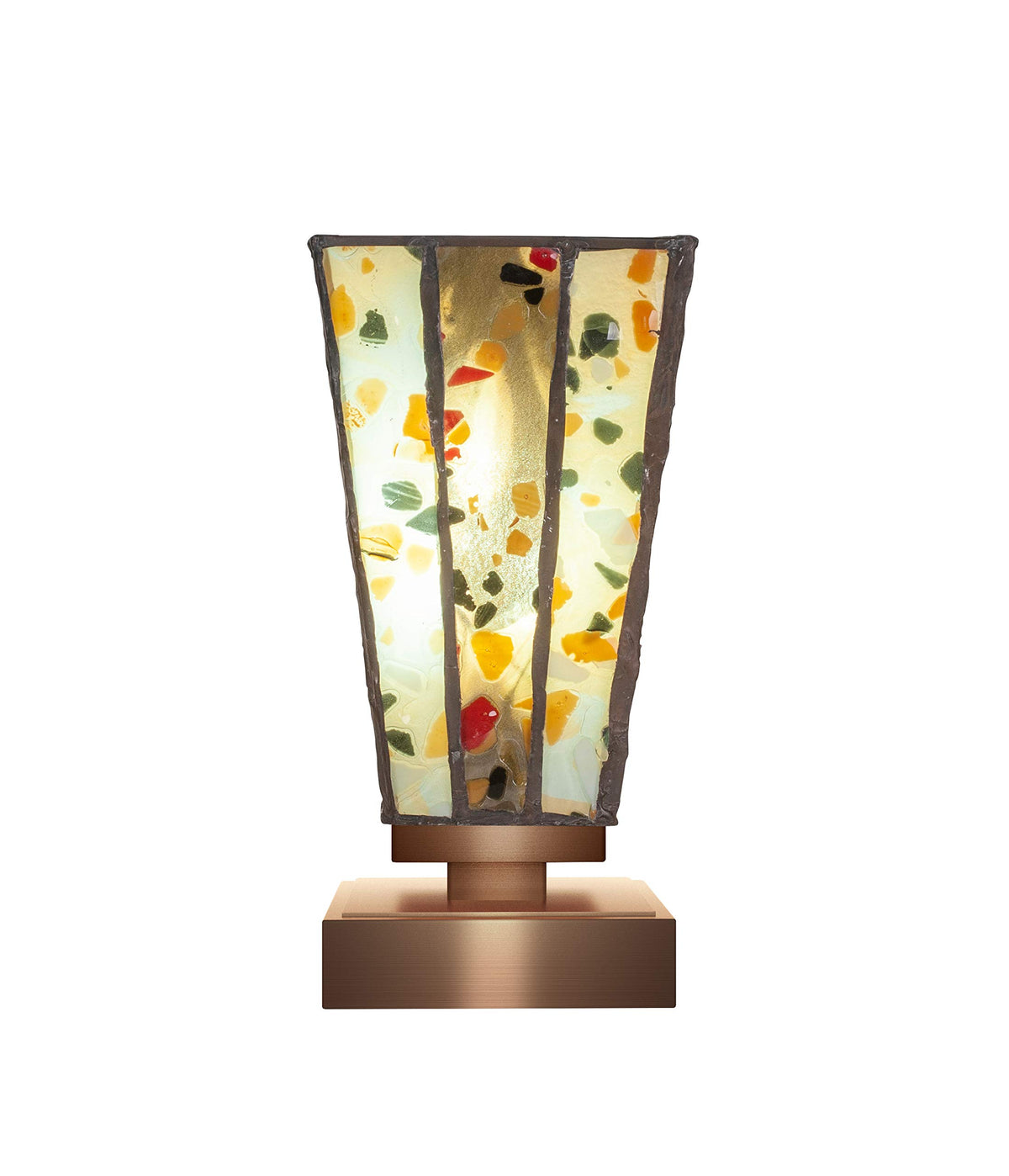 Toltec Lighting Luna 1 Light Table Lamp in New Age Brass (52-NAB-9564)