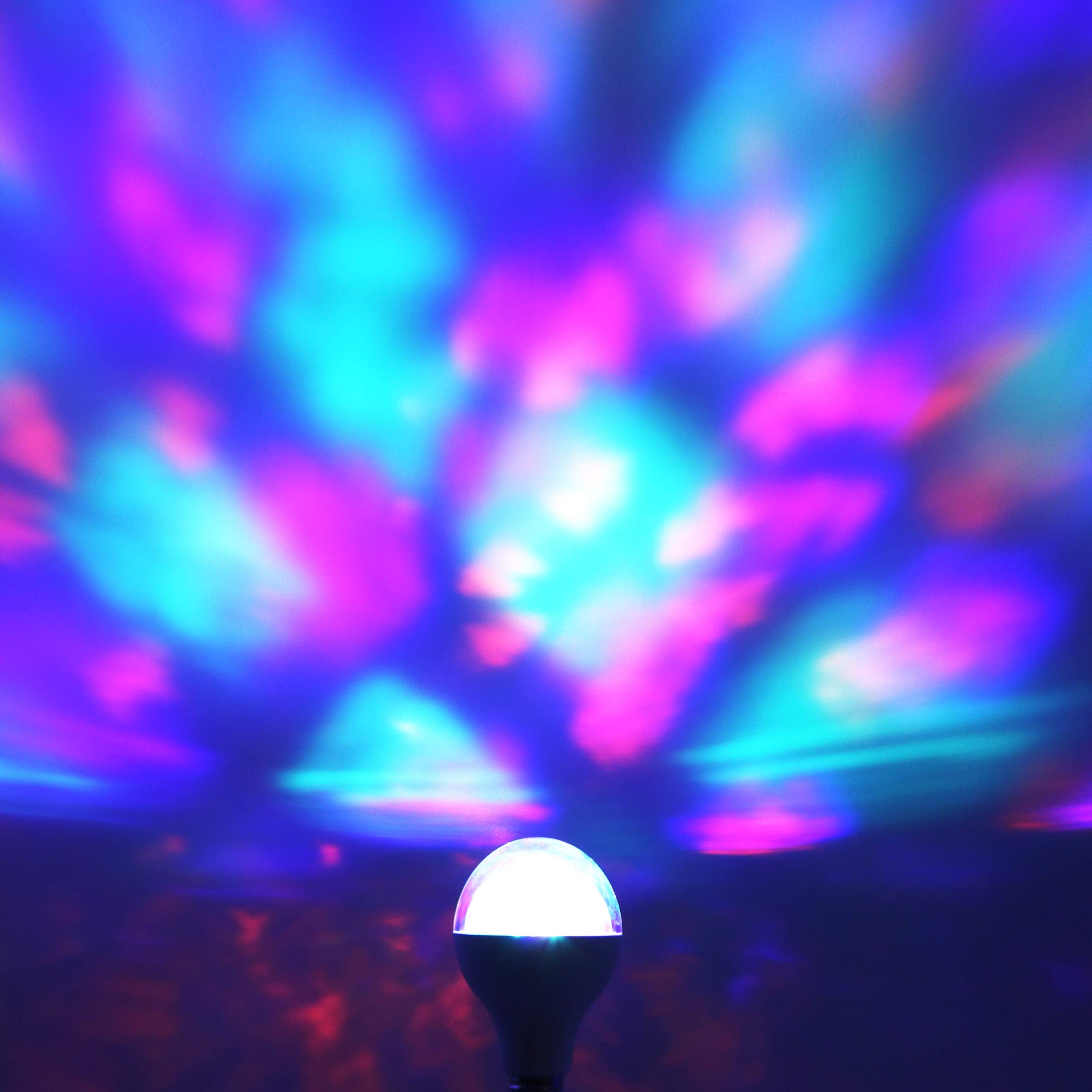 Feit Electric Multicolor Changing Disco Party LED Light Bulb, DISCO1/LED, A19, RGB, RGB Multicolor, 5.3  H x 3.15  D (Pack of 2)