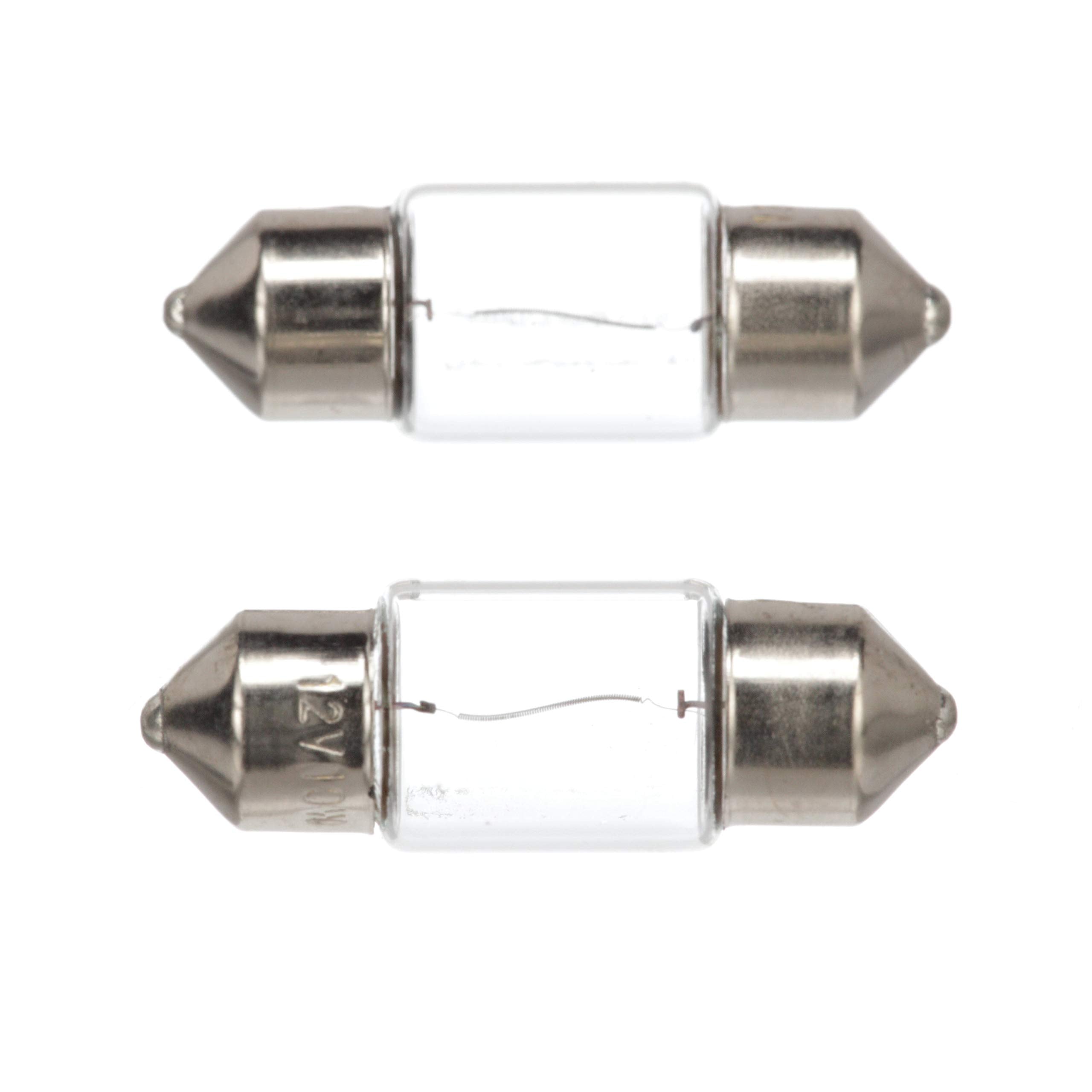 SEACHOICE Replacement Incandescent Bulbs, Festoon Base, 12V, 3 Watt, Pack of 2, White, Model 09891, One Size
