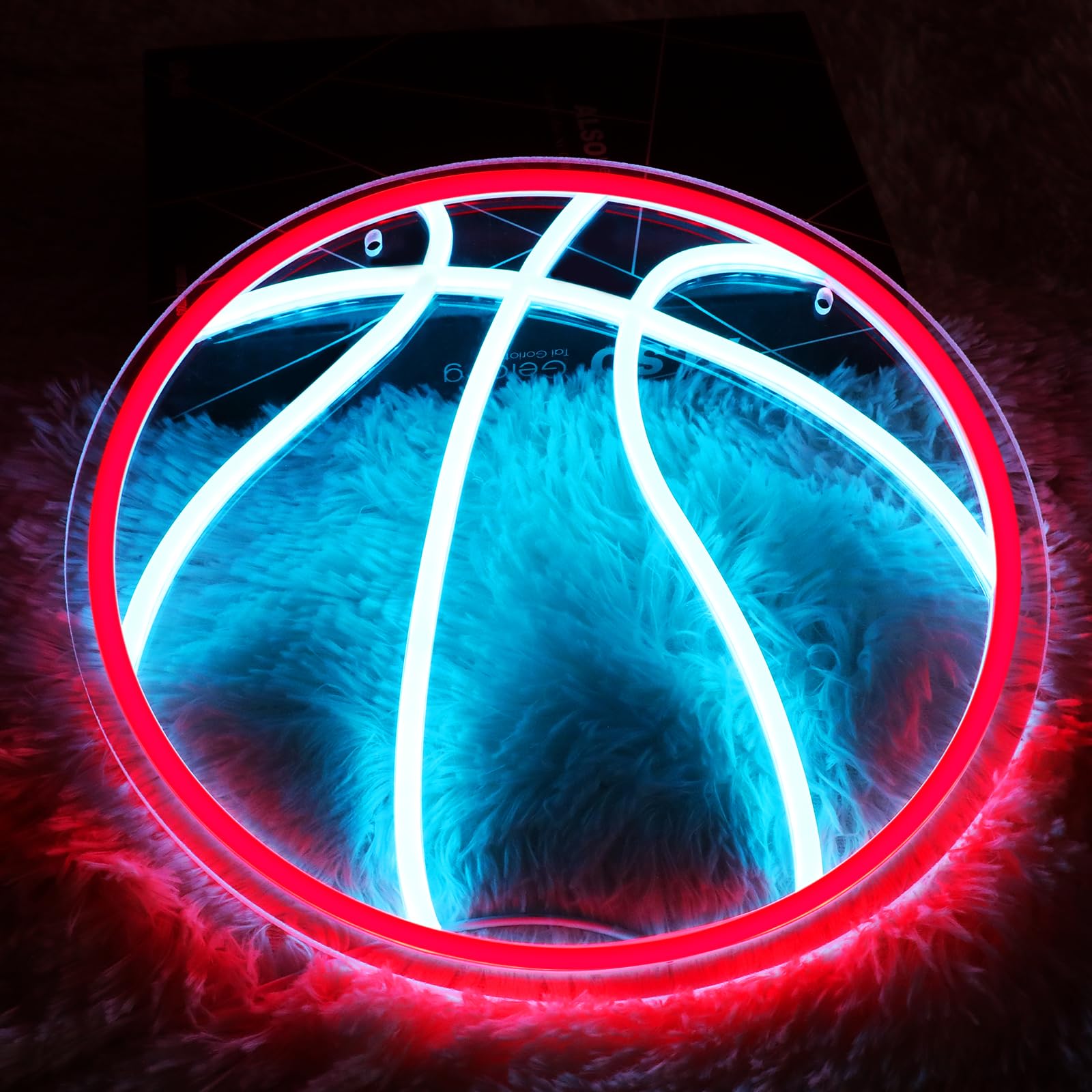 Neonawall Basketball Neon Sign For Home D  cor,Bedroom Decor,Led Sign,Room Neon Sign,Gym Decor,Sports Neon Sign,Men Women Wall D