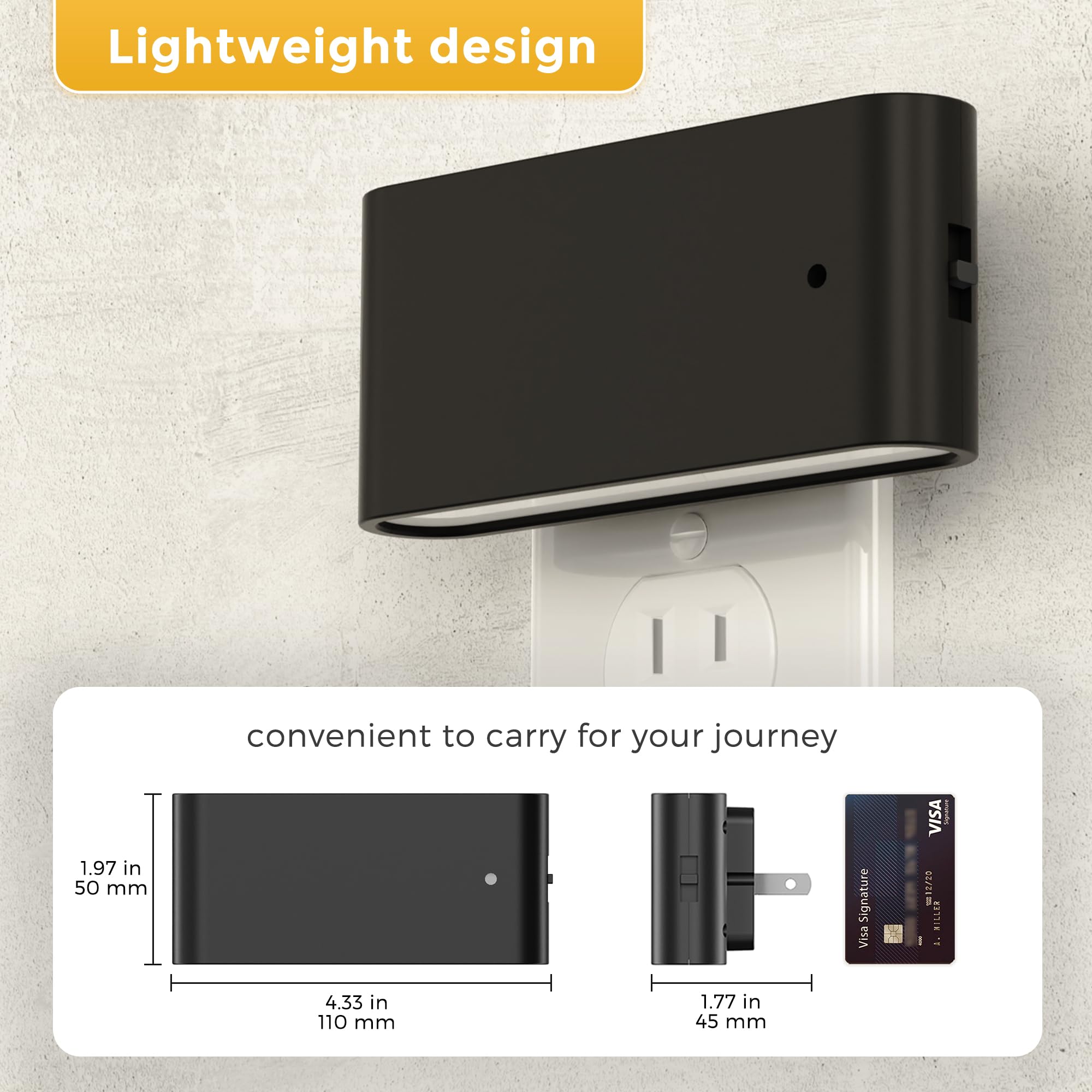 L Lohas Led Night Light, 2 Pack Dimmable Modern Led Night Lights Plug Into Wall,Dusk To Dawn Sensor Night Lights For Kid, 0-100L