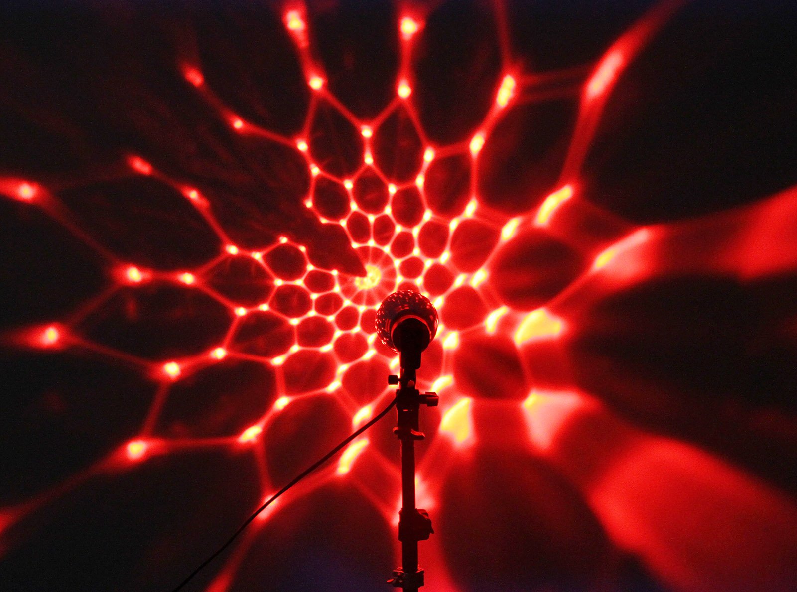 Ottff 3W E27 Disco Ball Lamp Rgb Rotating Led Sound Activated Strobe Light For Party Stage, Remote Control