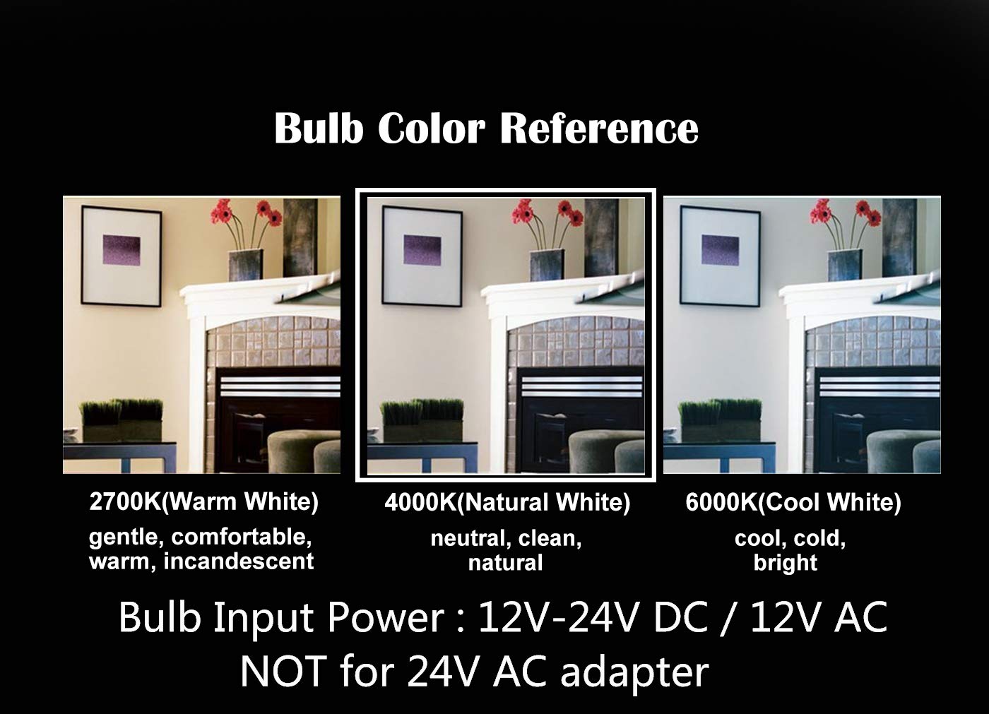 Opalray 12V Led Candle Bulb, 2W 200Lm, Dimmable, E12 Base, Natural