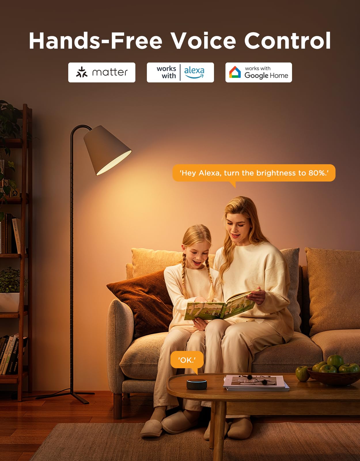 Govee BR30 Smart LED Light Bulbs, RGBWW Color Changing, Works with Matter, Alexa, Google Assistant, 850 Lumen, 4 Pack