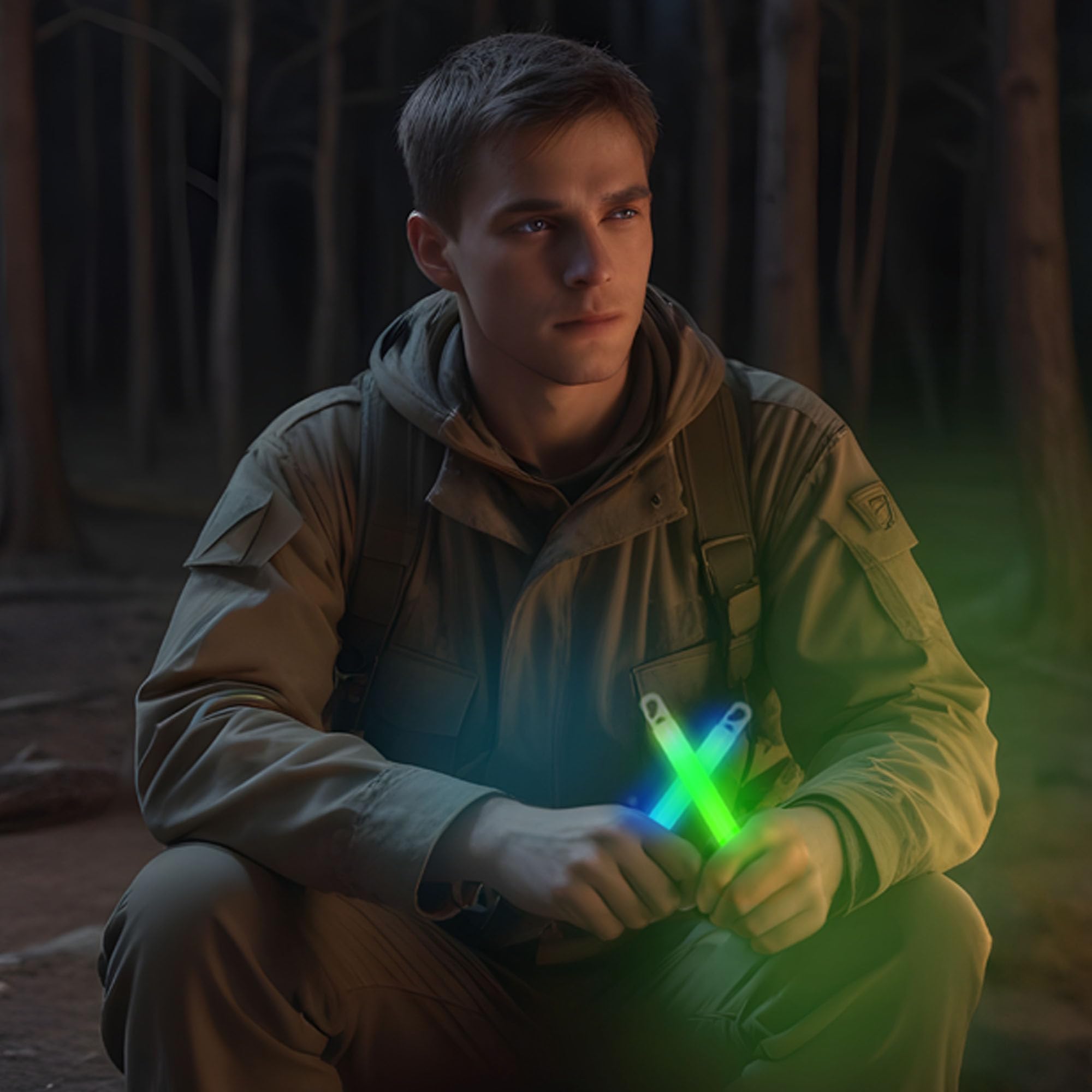 Glow Fever Emergency Safety Military Grade Glow Sticks, 10Pcs, 6'' Ultra Bright Glow Sticks With 12 Hours Duration. Great For Hiking, Party, Camping, Blackouts, Hurricane And Survival Kits (Green)