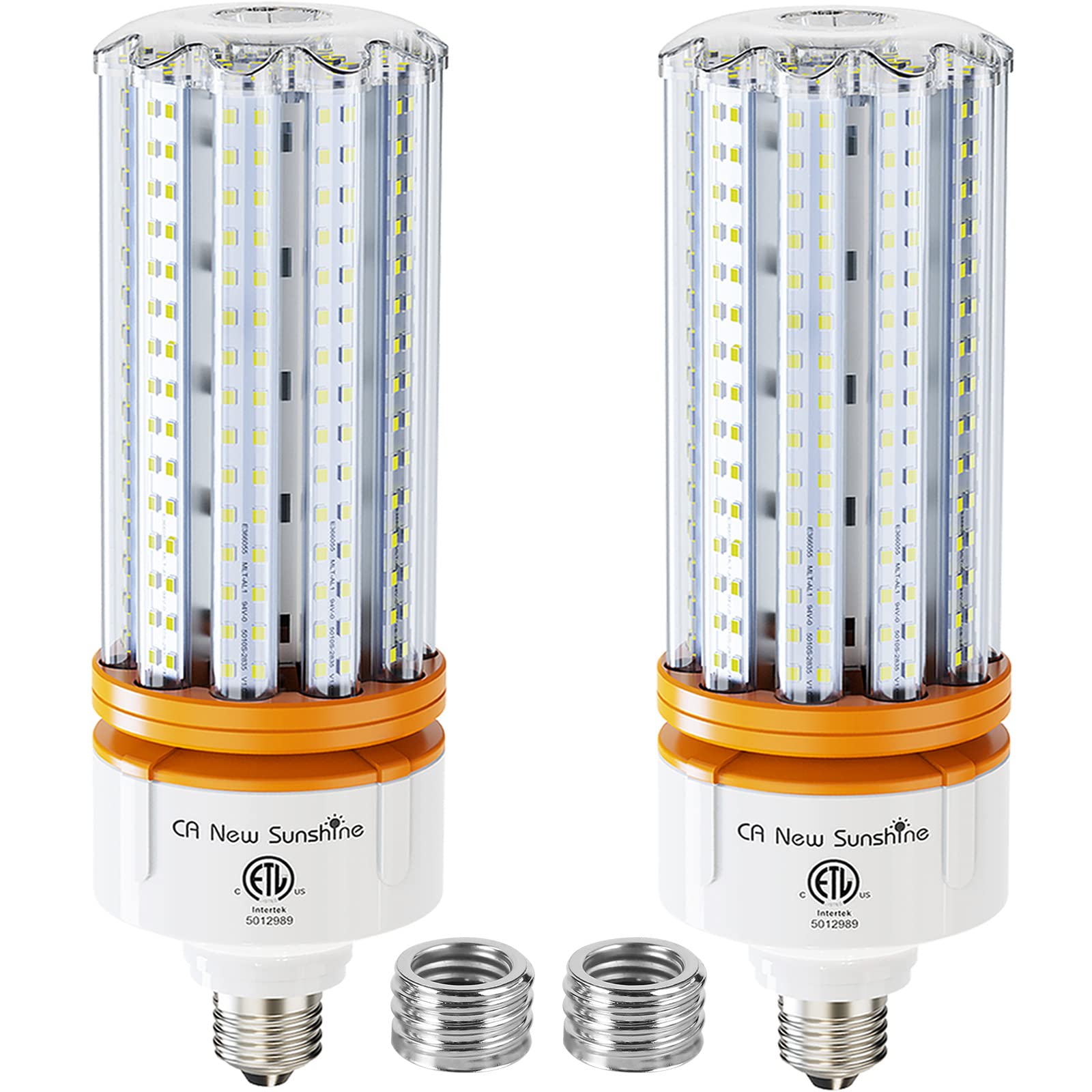 1000W Equivalent Led Corn Bulb, Led Corn Light Bulbs 15000 Lumen 5000K Daylight White Lamp,E26/E39 Medium Mogul Base,2-Pack 100W