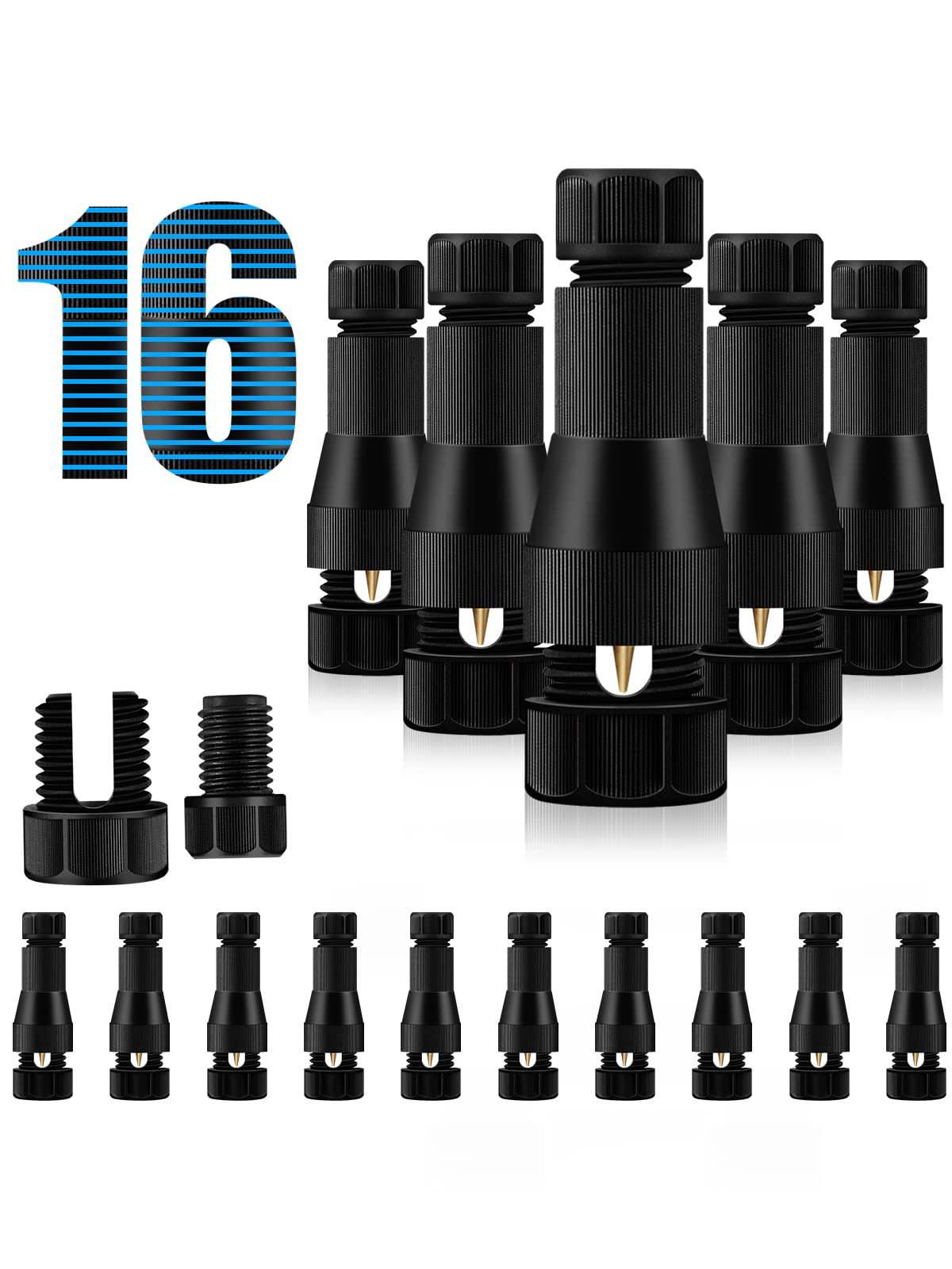 LUYE Low Voltage Connectors for Landscape Lights Fastlock Wire Cable Connector Work for Outdoor Low Voltage Landscape Lighting Pathway Lights(16 Pack)