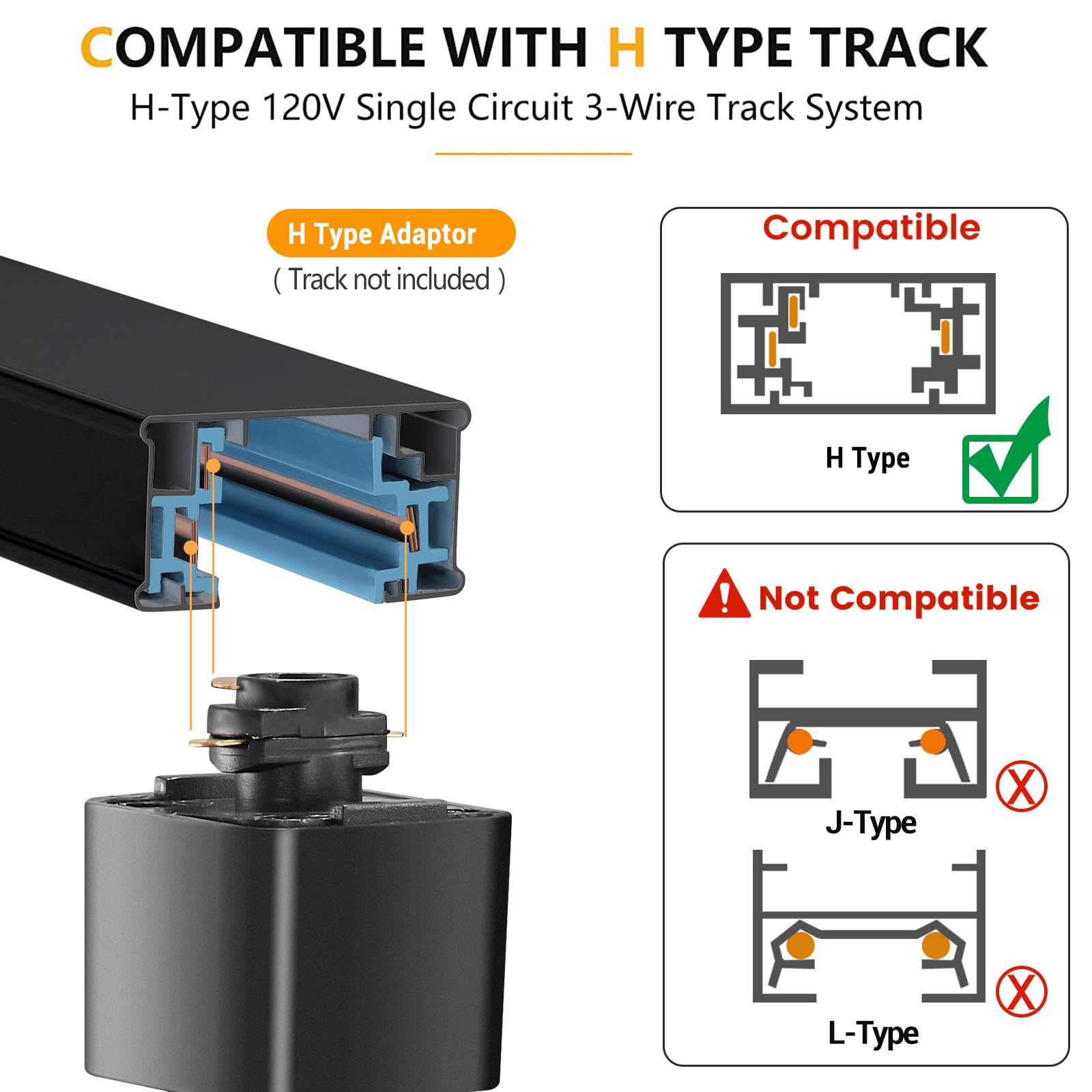Vanoopee 5-Color Dimmable Led Track Light Heads, 10W, 800Lm, Matte White,