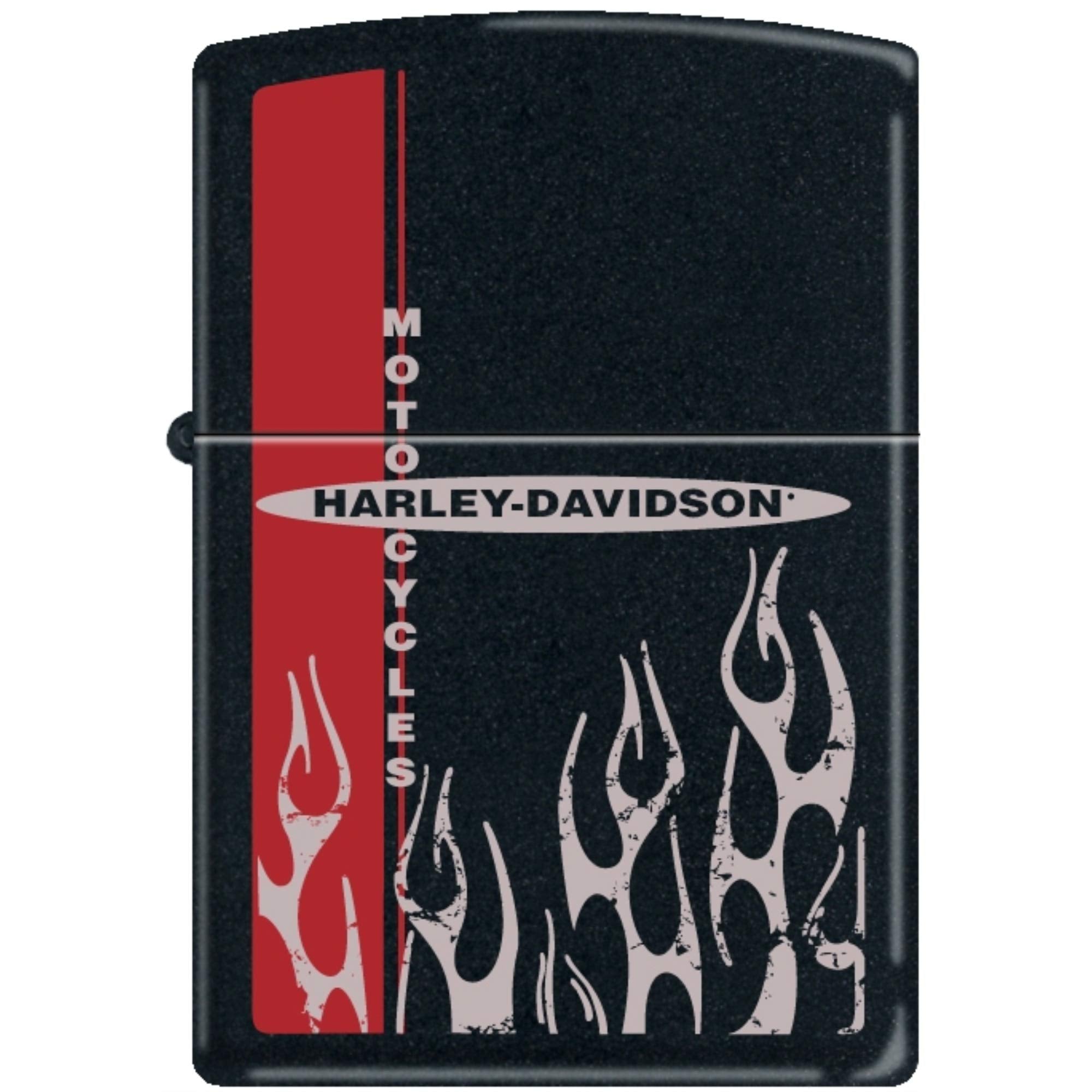 Zippo Hd Flames Black Matt