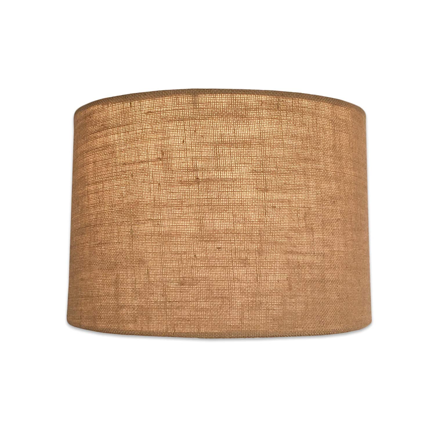 Royal Designs, Inc. Shallow Drum Hardback Lamp Shade, Hb-610-14Bl, Burlap, 13 X 14 X 9