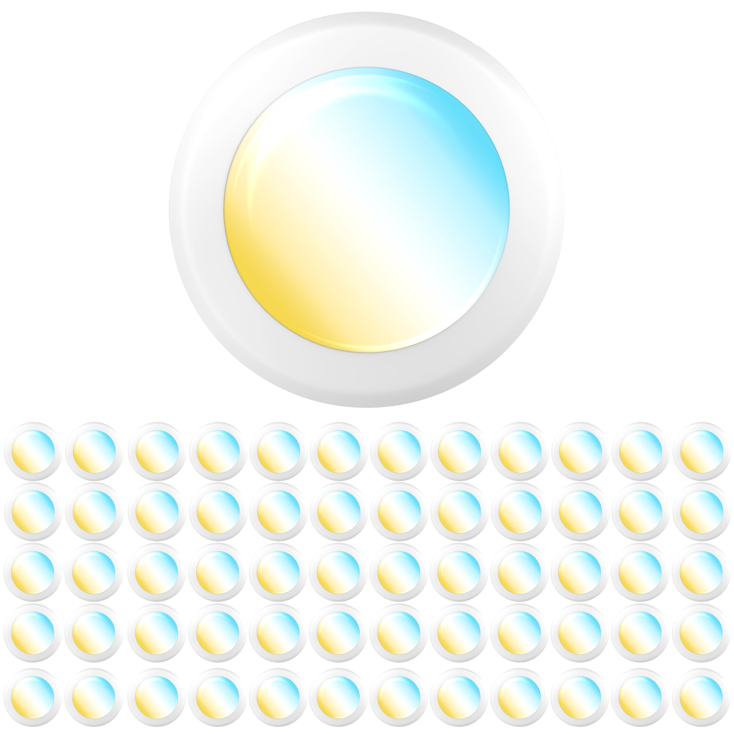Sunco 60 Pack LED Disc Lights Ceiling 6 Inch, Flush Mount Disk Light, Recessed Can Lighting, 1050 LM, 15W (75W Equivalent), Sele