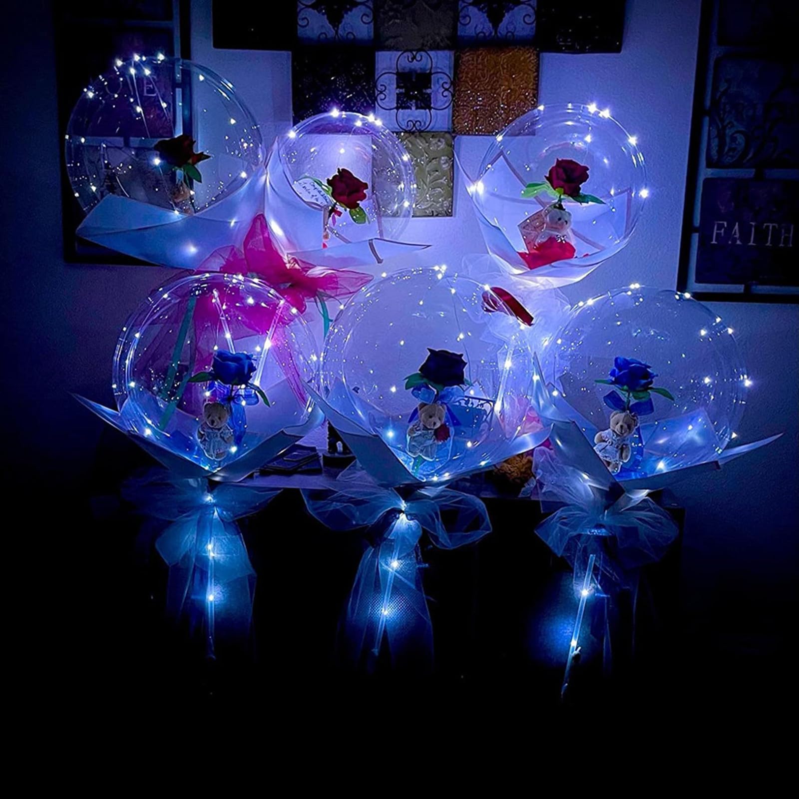 Battery Operated Fairy Lights, Mini Fairy String Lights Battery Powered Fairy Lights For Christmas Tree Silver Copper Wire Starry For Bedroom Parties Wedding Centerpiece Halloween Valentines Day