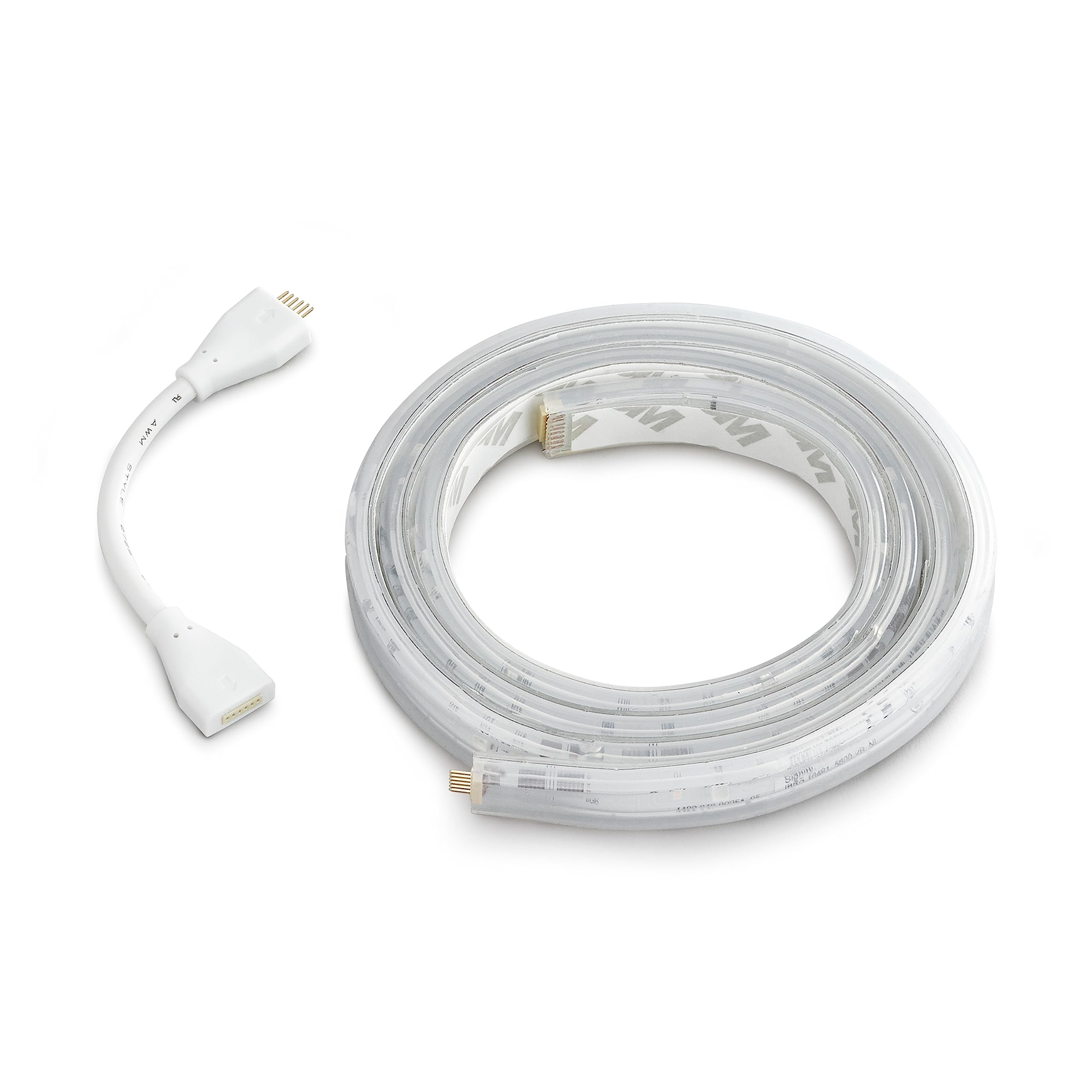 Philips Hue Smart LED Light Strip Extension - 3ft, Single Color, Model 555326, Control with Hue App, Compatible with Alexa and Google Assistant