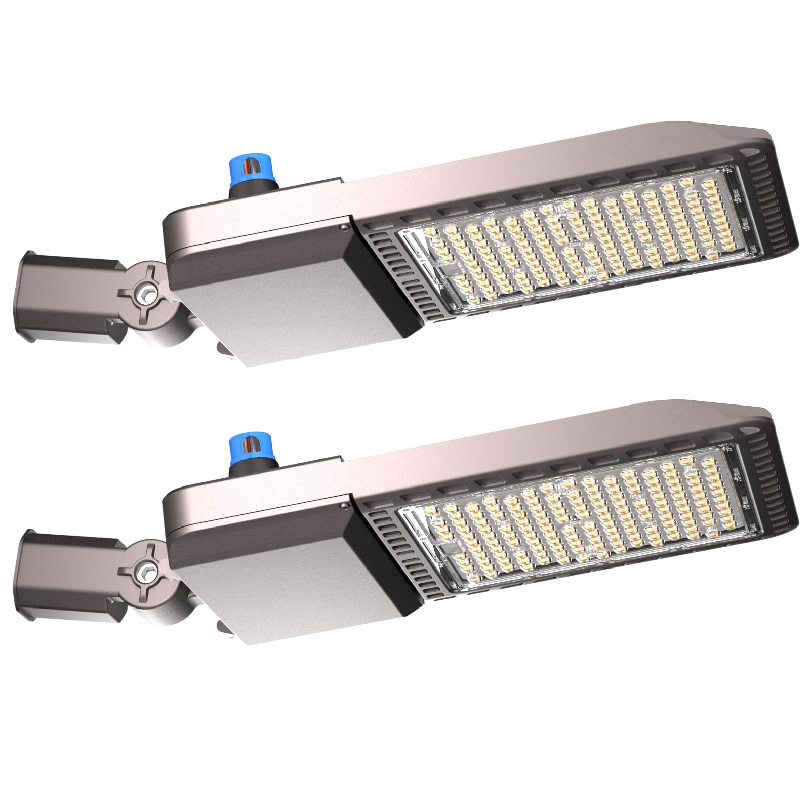 Acohook 500W Led Parking Lot Lights Outdoor (75000Lm Eqv 2000W Hps) Dusk-To-Dawn 5000K Daylight Slipfitter Mount Commercial Area Street Lighting -2Pack