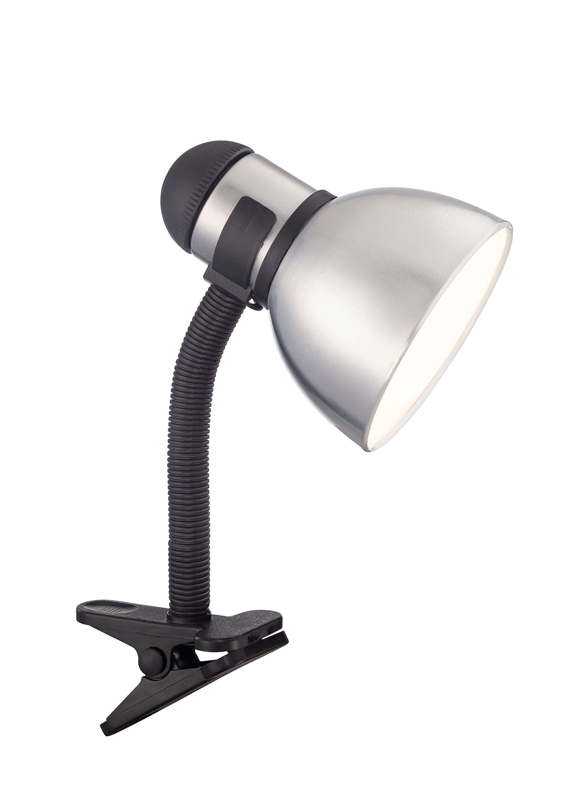 Satco Gooseneck Desk Lamp, 13W GU24 2700K, Metal/Steel, Model 57/057, 9in x 9in x 9in