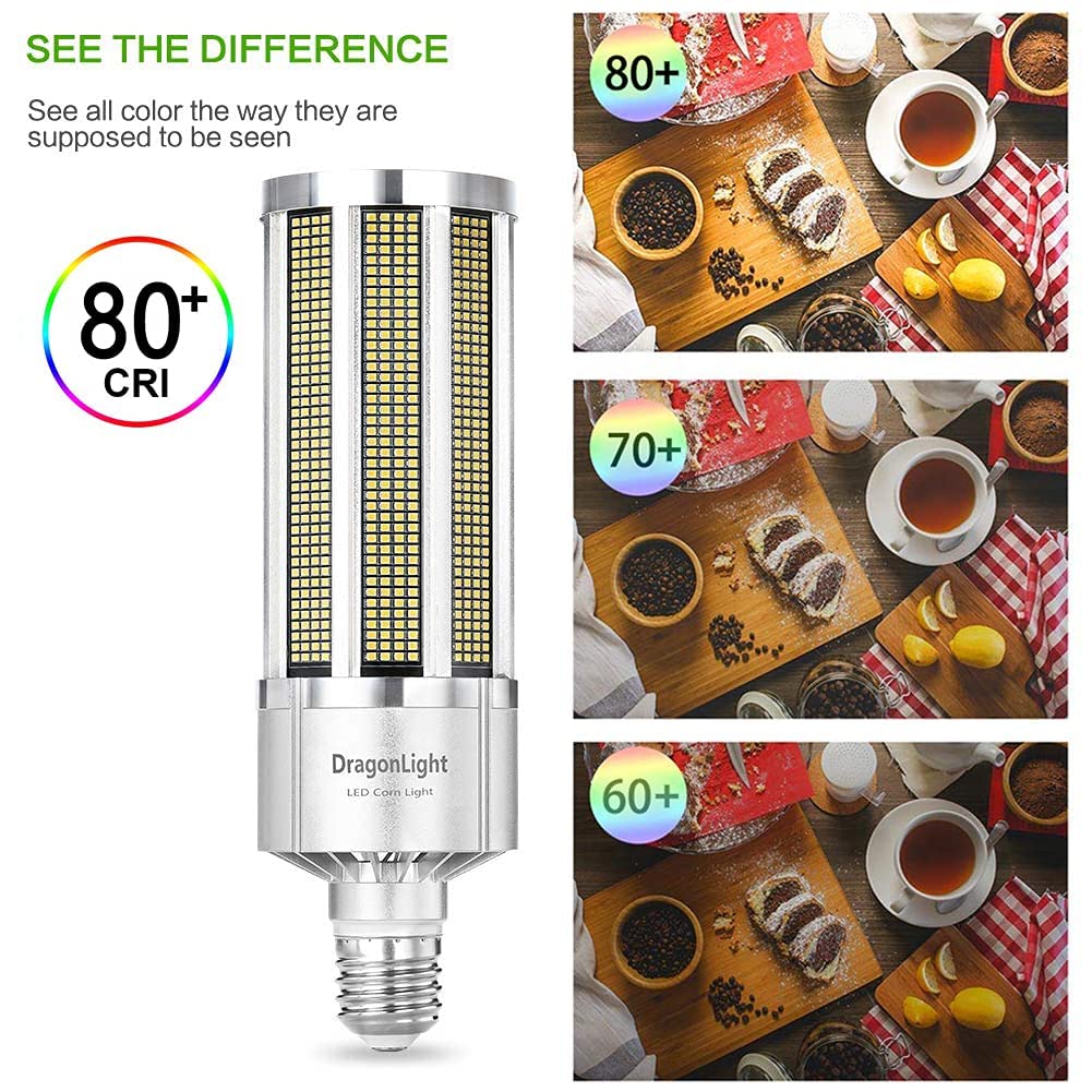 Dragonlight 200W Commercial Grade Corn Led Light Bulb Fanless(1000 Watt Metal Halide/Hid/Hps Replacement) E39 Large Mogul Base L